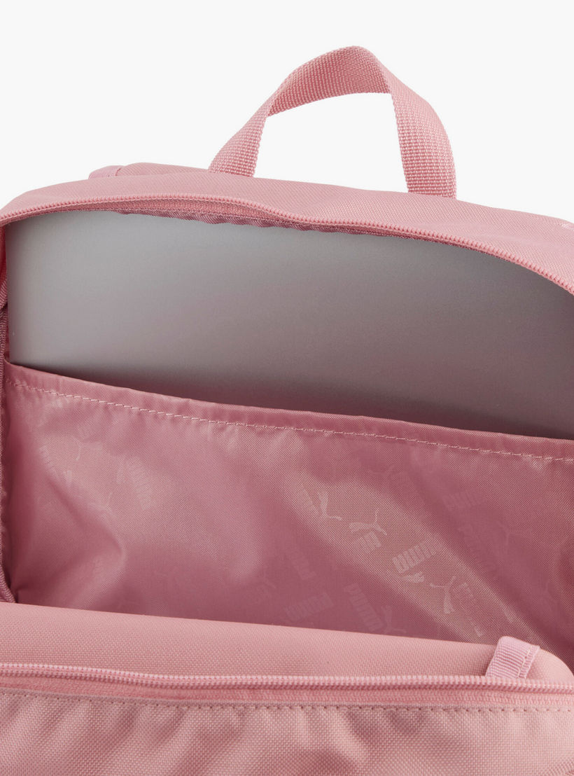 Puma Logo Print Backpack for Girls 5-13 Years with Laptop Sleeve-school-bagsandbackpacks-backpacks-image-3