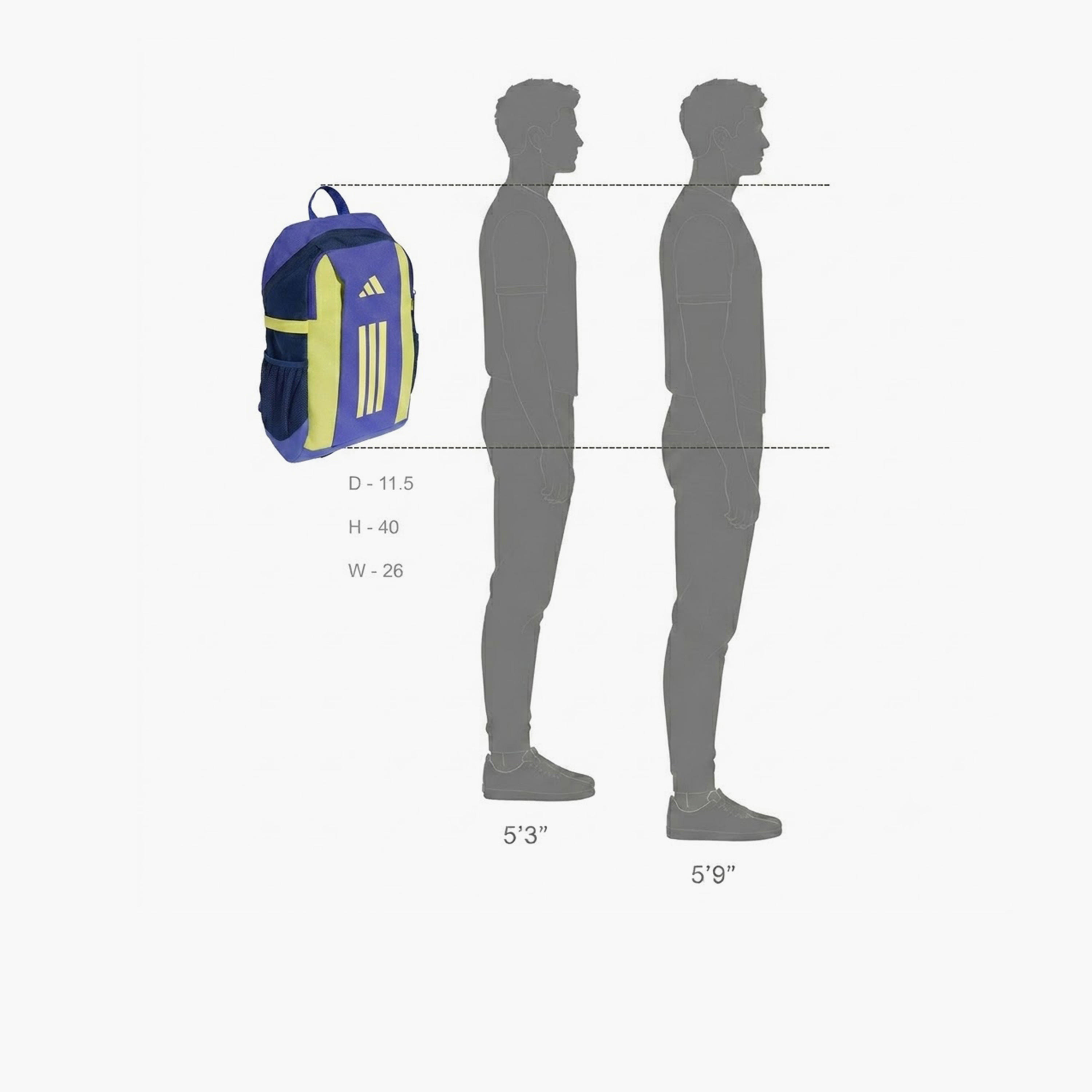 شنطة ظهر بطبعات شعار للأولاد 8-13 سنوات بحمالات كتف مبطنة من أديداس - 12 لتر-boys-accessories-bagsandbackpacks-image-3
