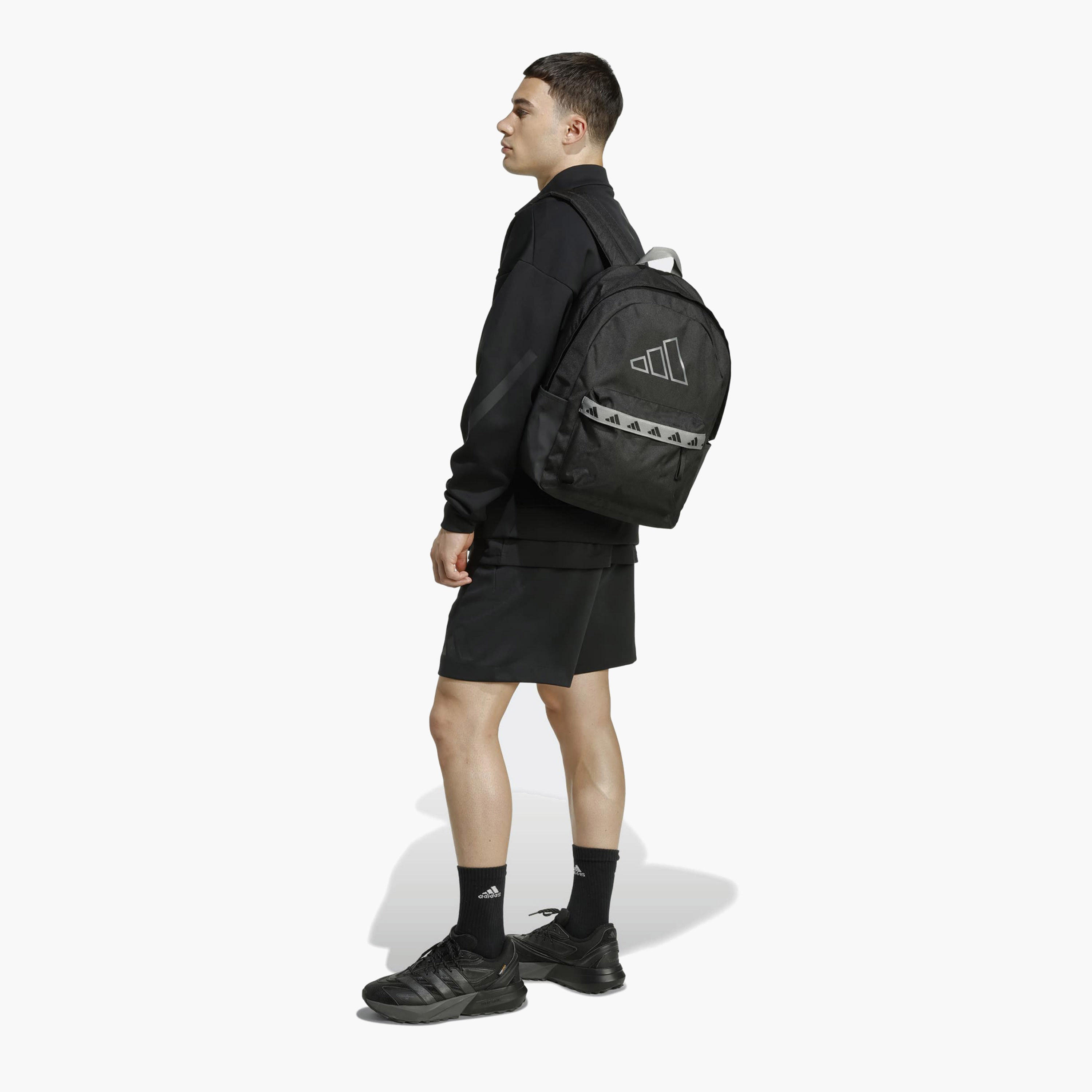 Adidas Logo Print Backpack for Kids 13+ Years with Adjustable Strap-boys-accessories-bagsandbackpacks-image-7