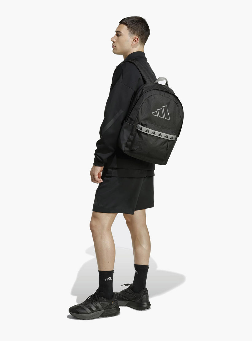 Adidas Logo Print Backpack for Kids 13+ Years with Adjustable Strap-boys-accessories-bagsandbackpacks-image-7