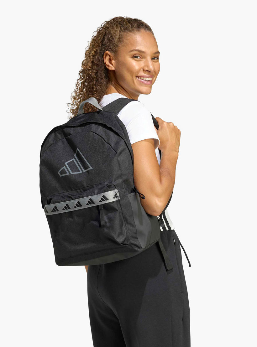 Adidas Logo Print Backpack for Kids 13+ Years with Adjustable Strap-boys-accessories-bagsandbackpacks-image-8