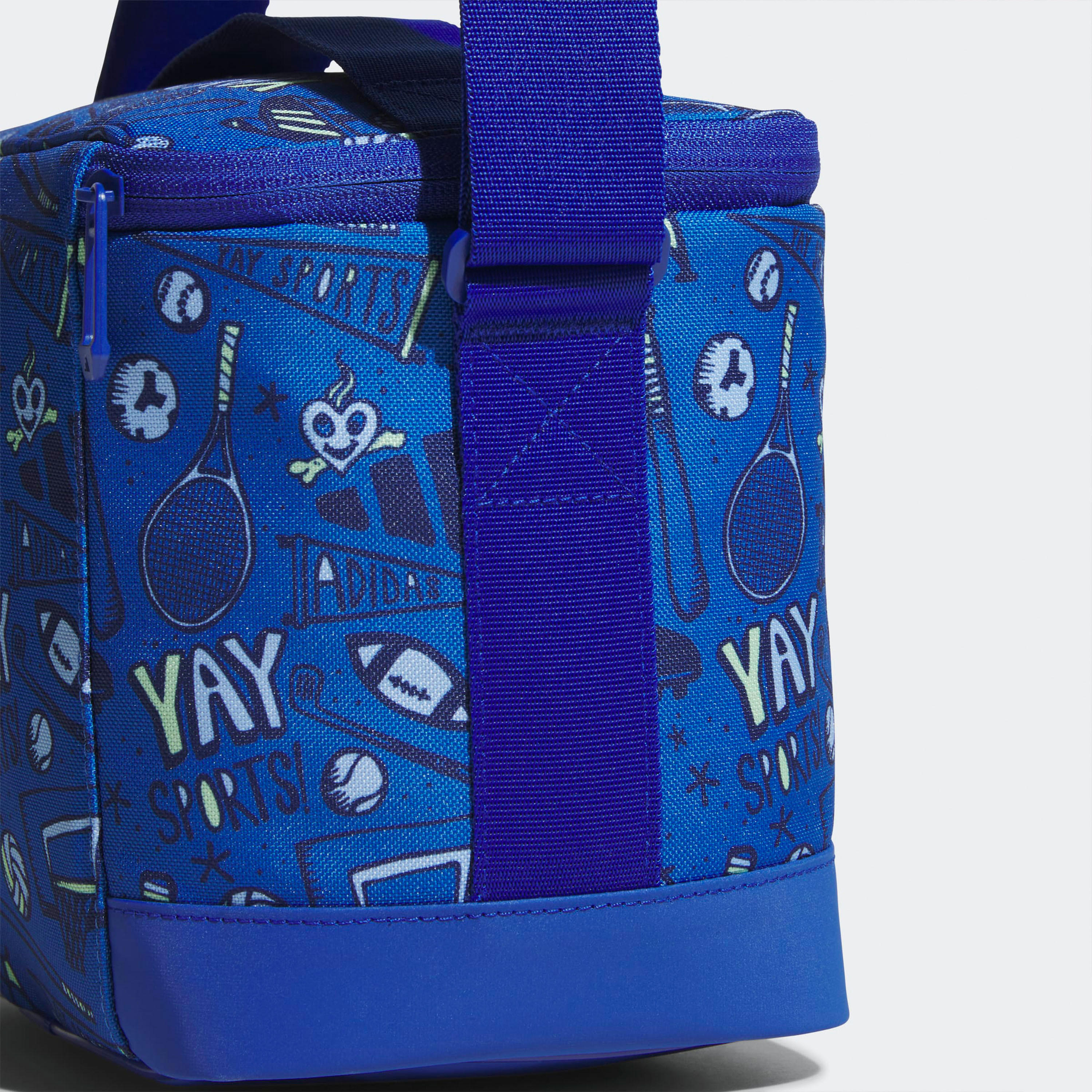 Adidas Logo Print Lunch Bag for Kids 13+ Years with Zip Closure-school-lunchessentials-lunchbags-image-5