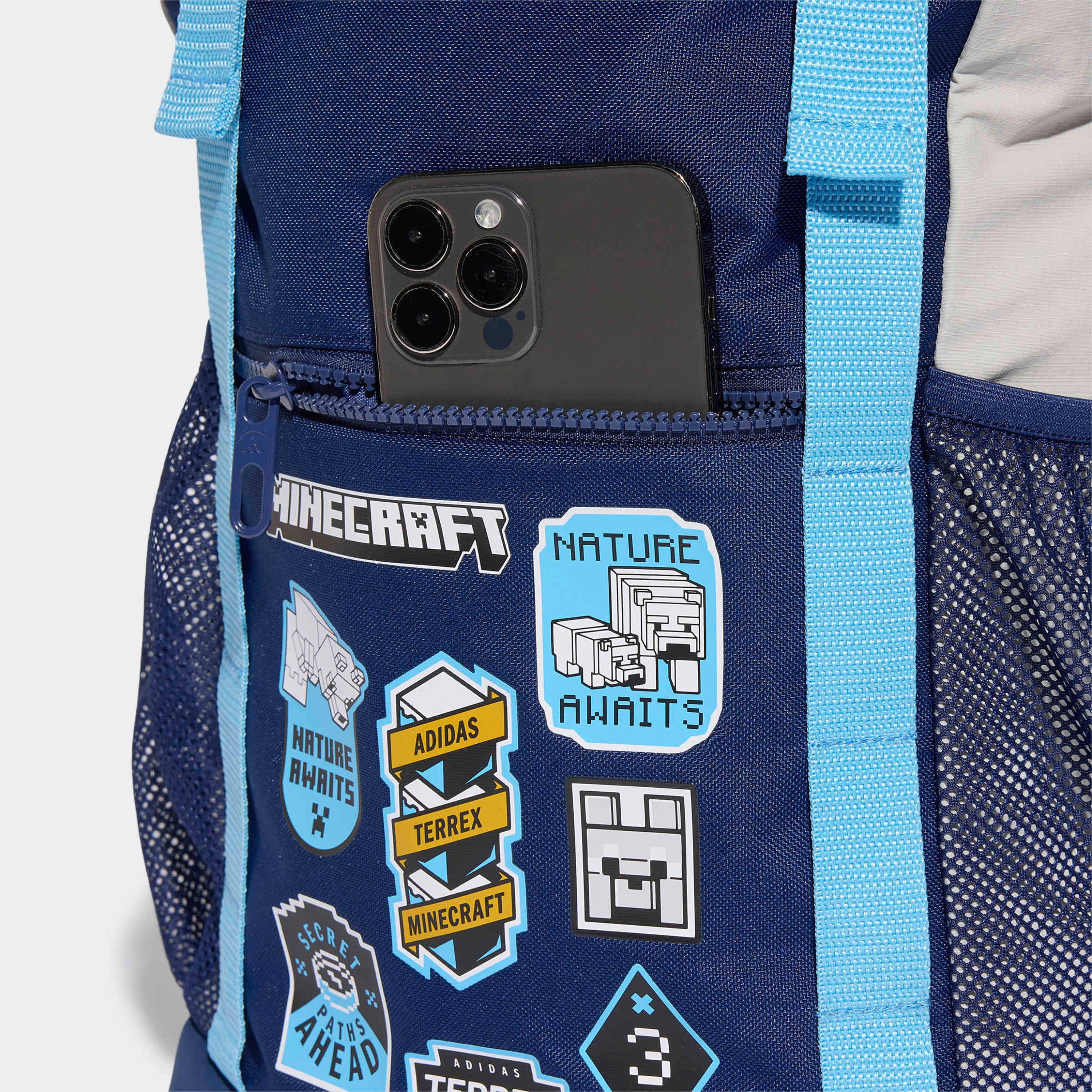 Adidas Minecraft Backpack for Kids 8-13 Years with Front Pocket - 19 L-school-bagsandbackpacks-backpacks-image-2