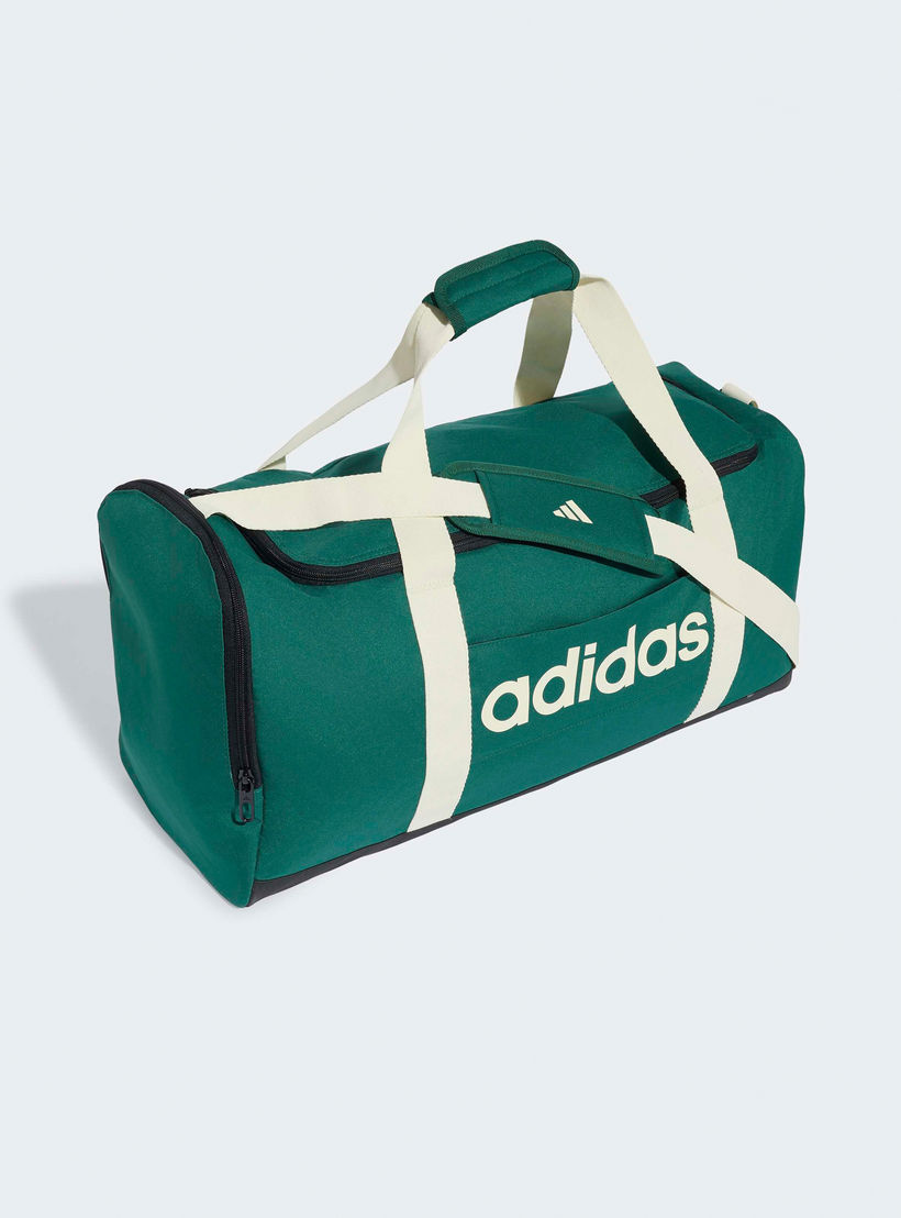 شنطة دافل بطبعات شعار وسحاب إغلاق وحزام قابل للتعديل من أديداس-travel-luggagesandbags-dufflebags-image-3