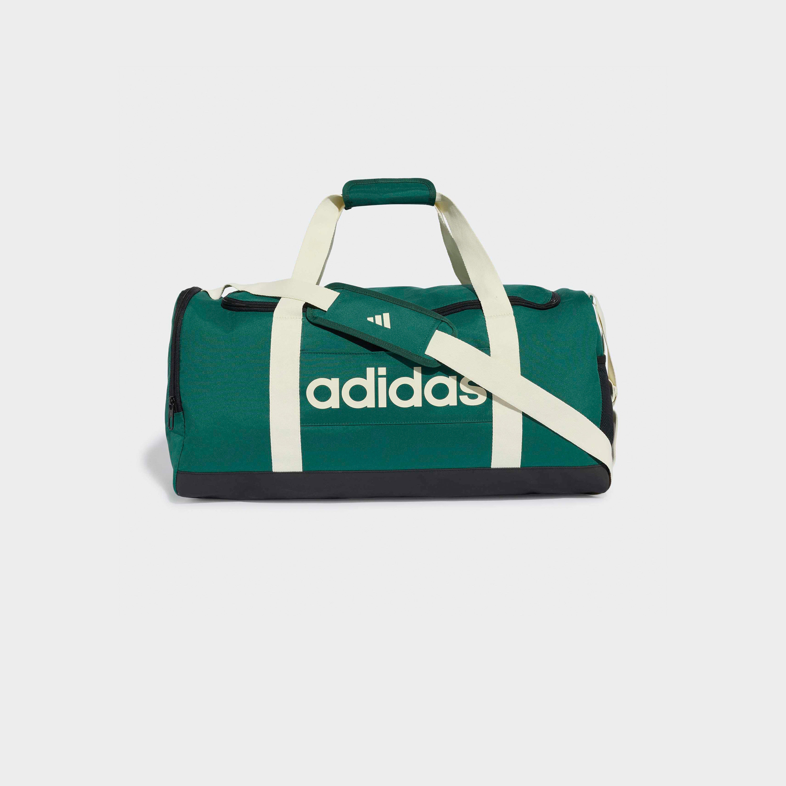 حقيبة دافل بطبعة خطية مع سحاب إغلاق من أديداس-travel-luggagesandbags-dufflebags-image-1
