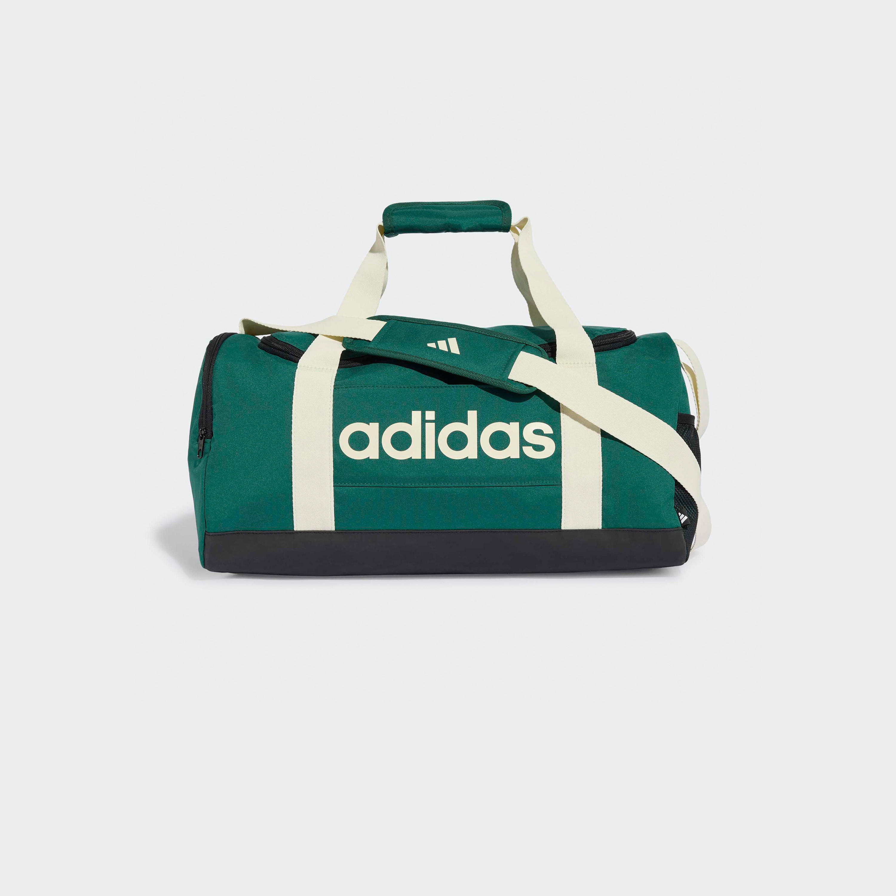 Adidas Logo Print Duffel Bag with Zip Closure and Adjustable Strap-travel-luggagesandbags-dufflebags-image-1