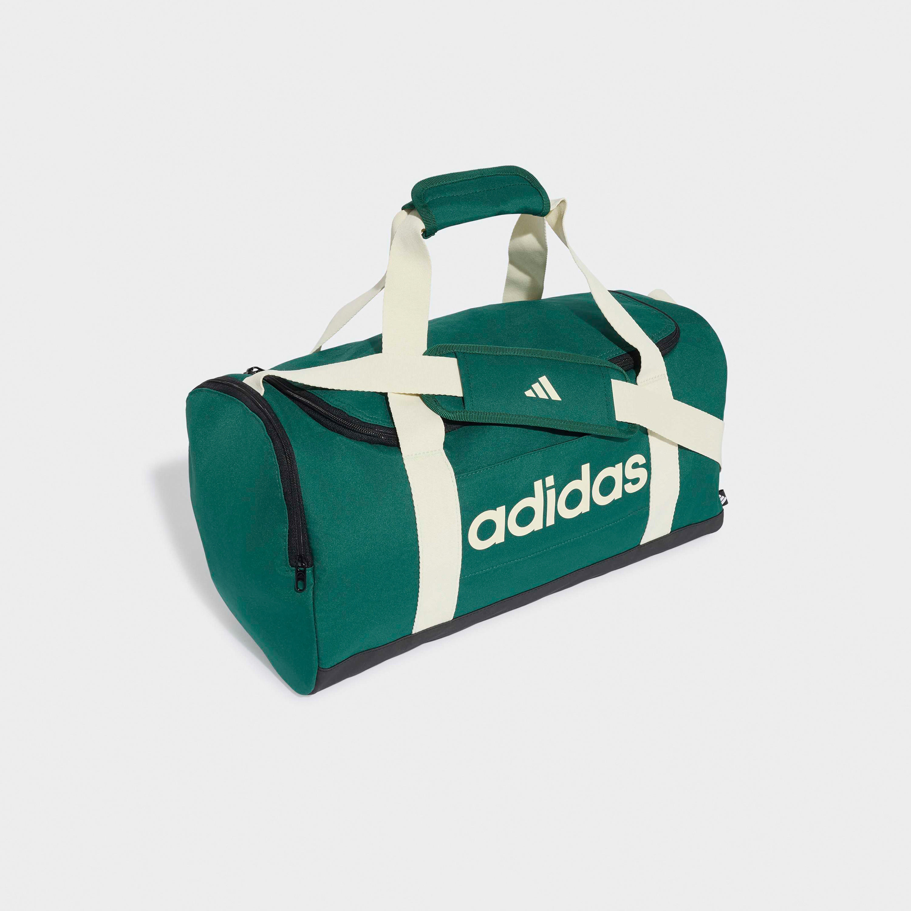 Adidas Logo Print Duffel Bag with Zip Closure and Adjustable Strap-travel-luggagesandbags-dufflebags-image-3