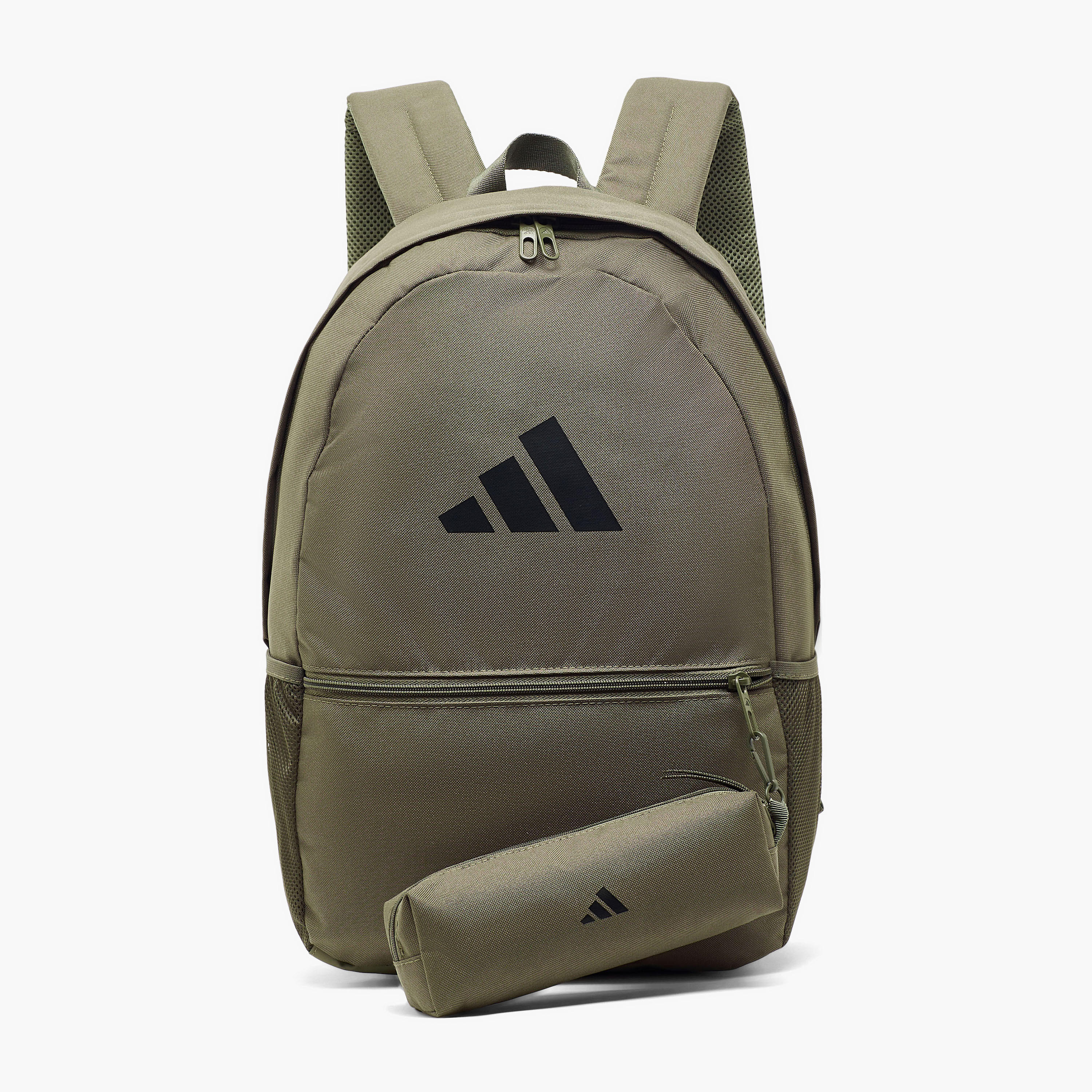 Adidas Logo Print Backpack for Kids 8-13 Years with Pencil Pouch-school-bagsandbackpacks-backpacks-image-1