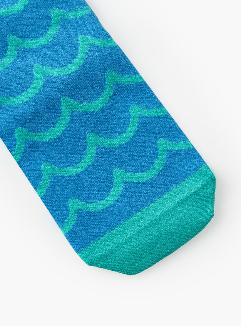 جورب بطول ربلة الساق وتطريز ستيتش للفتيات-girls-accessories-socks-image-3