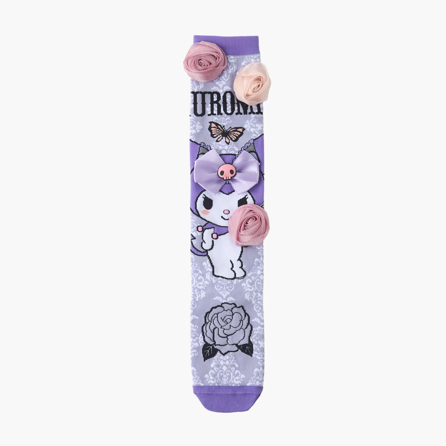 Sanrio Crew Length Girls Socks with Kuromi Print-girls-accessories-socks-image-1
