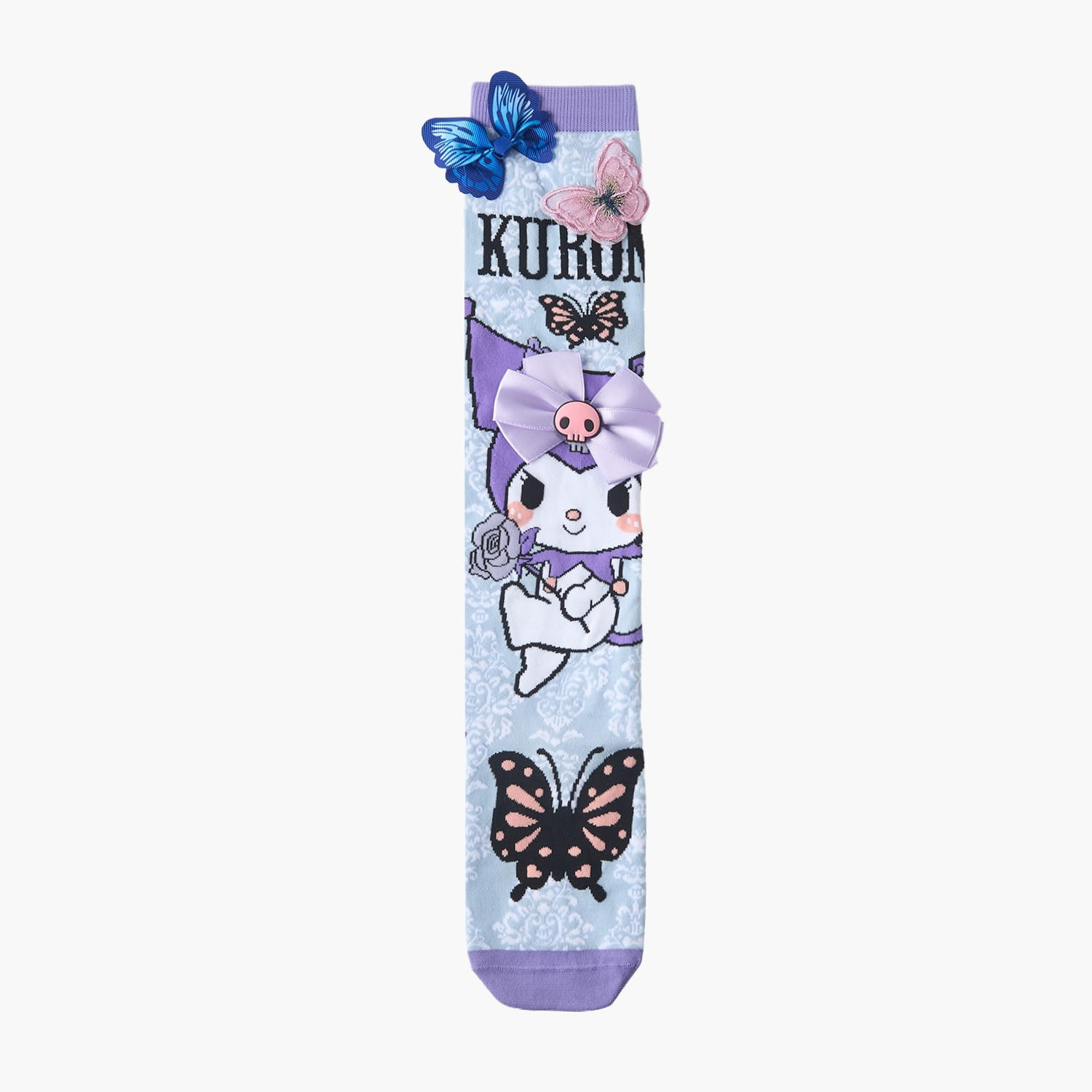 Sanrio Crew Length Girls Socks with Kuromi Print-girls-accessories-socks-image-2