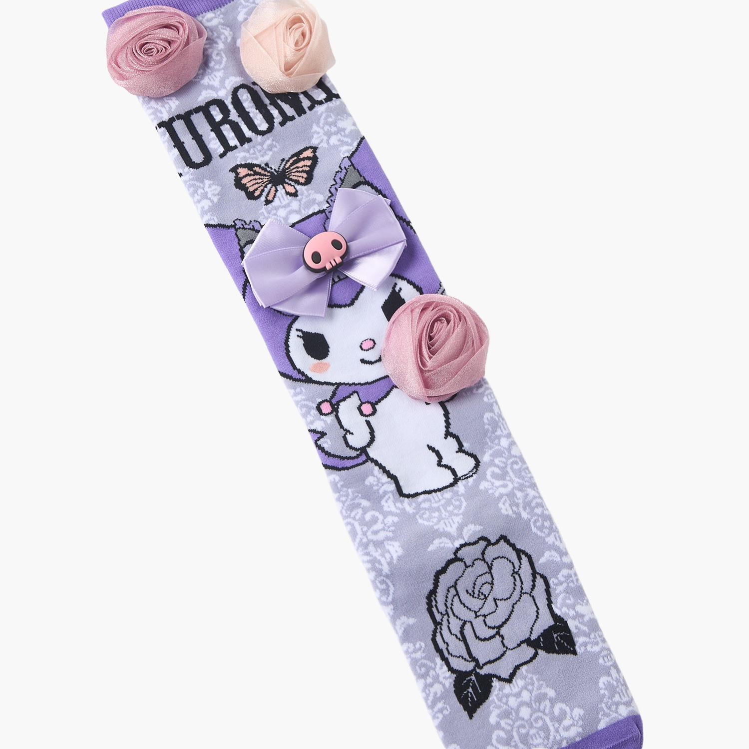 Sanrio Crew Length Girls Socks with Kuromi Print-girls-accessories-socks-image-4