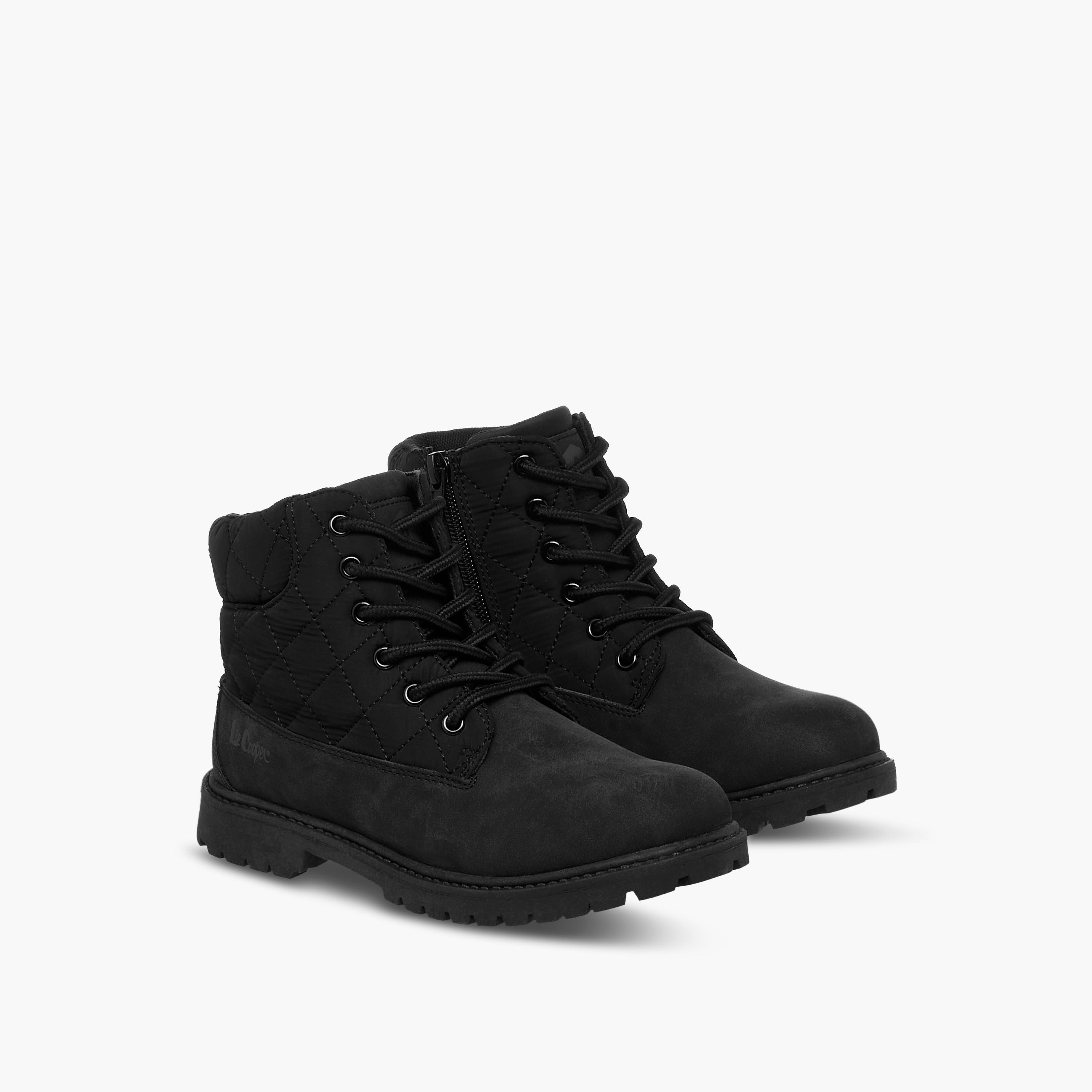 Lee Cooper Boys' Quilted Ankle Boots with Zip Closure-boys-shoes-boots-image-1