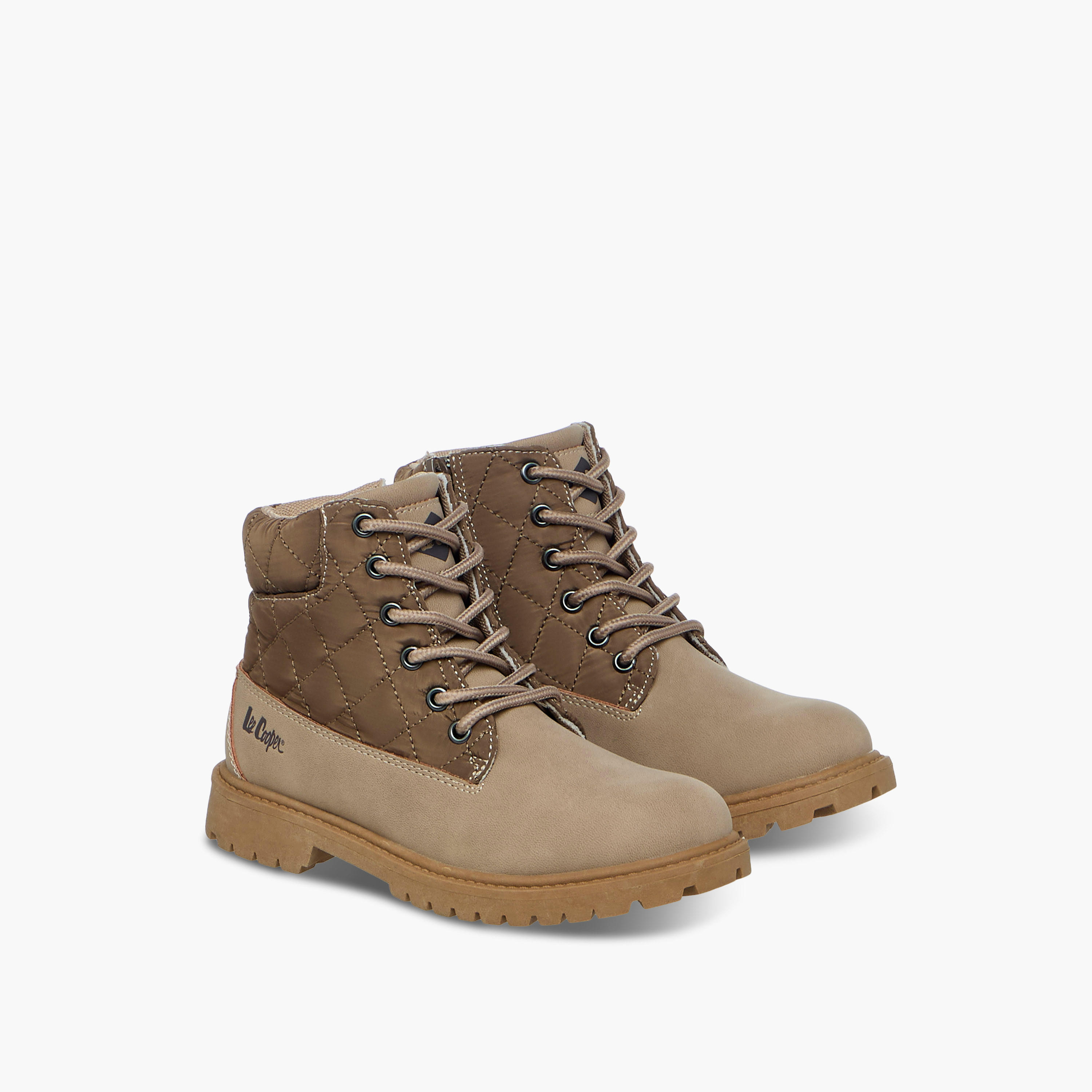 Lee Cooper Boys' Quilted Ankle Boots with Zip Closure-boys-shoes-boots-image-1