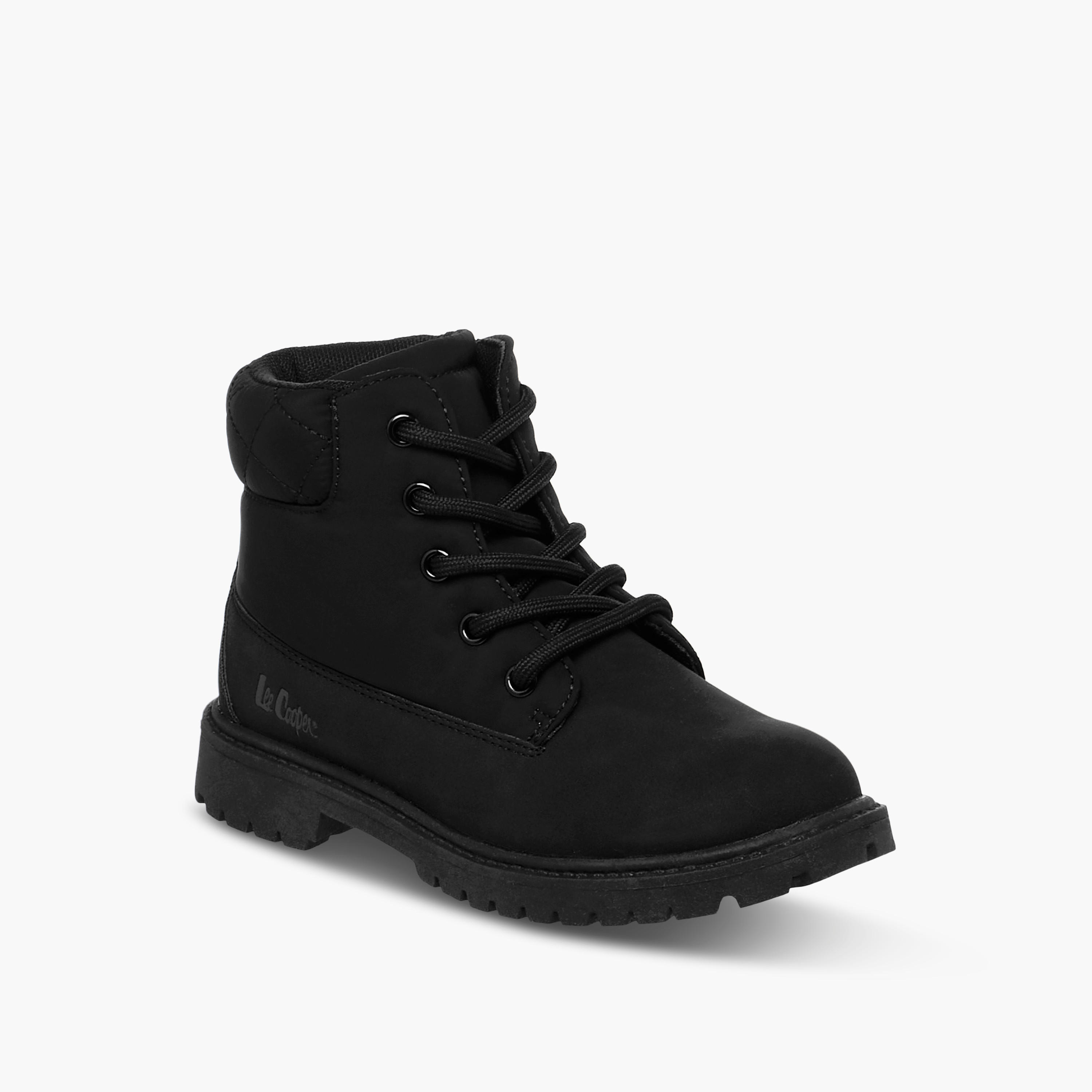Lee Cooper Boys' Panelled Ankle Boots with Zip Closure-boys-shoes-boots-image-2