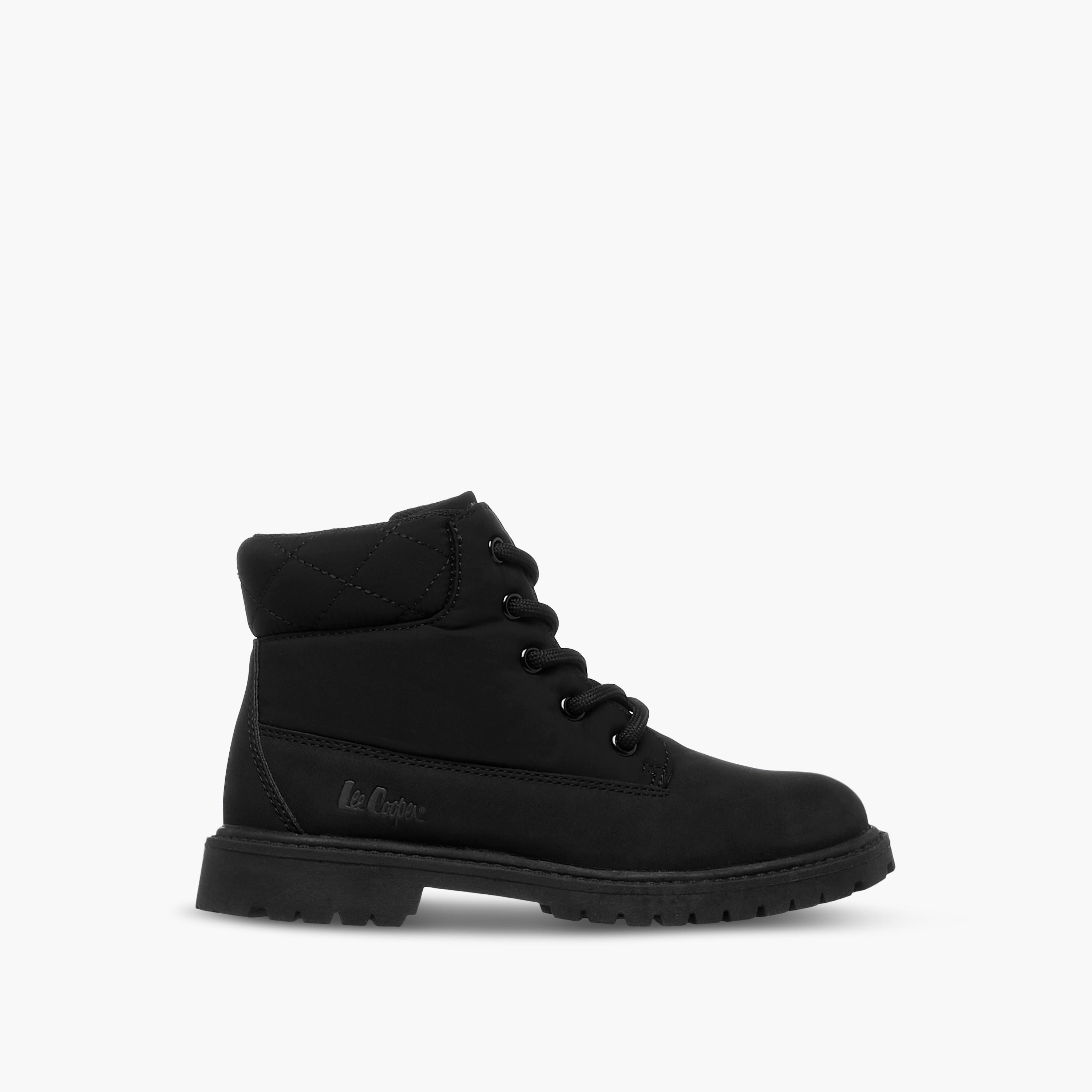 Lee Cooper Boys' Panelled Ankle Boots with Zip Closure-boys-shoes-boots-image-3