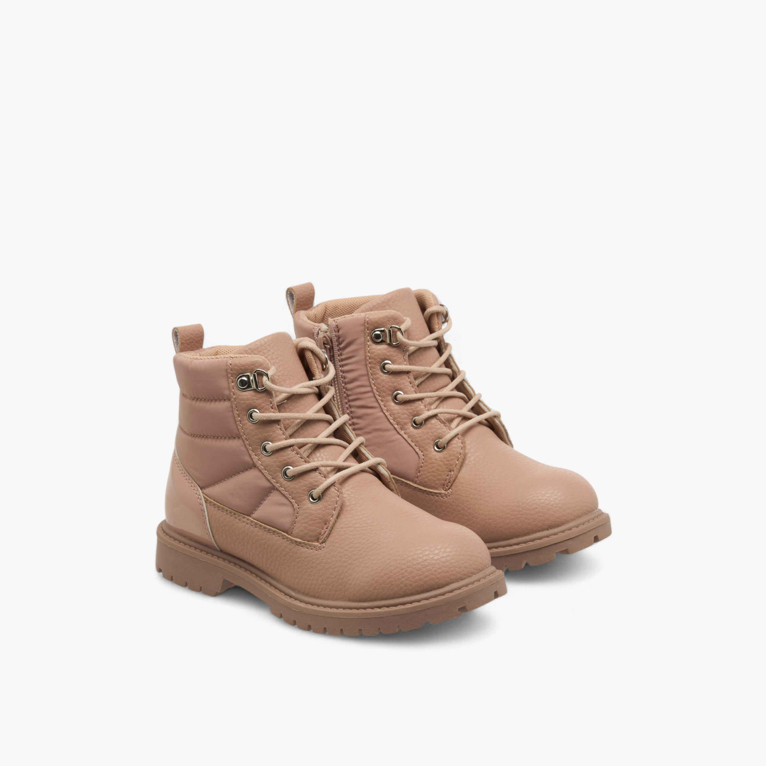 بوت طول الكاحل بسحاب للبنات من فلورا بيلا-girls-shoes-boots-image-1