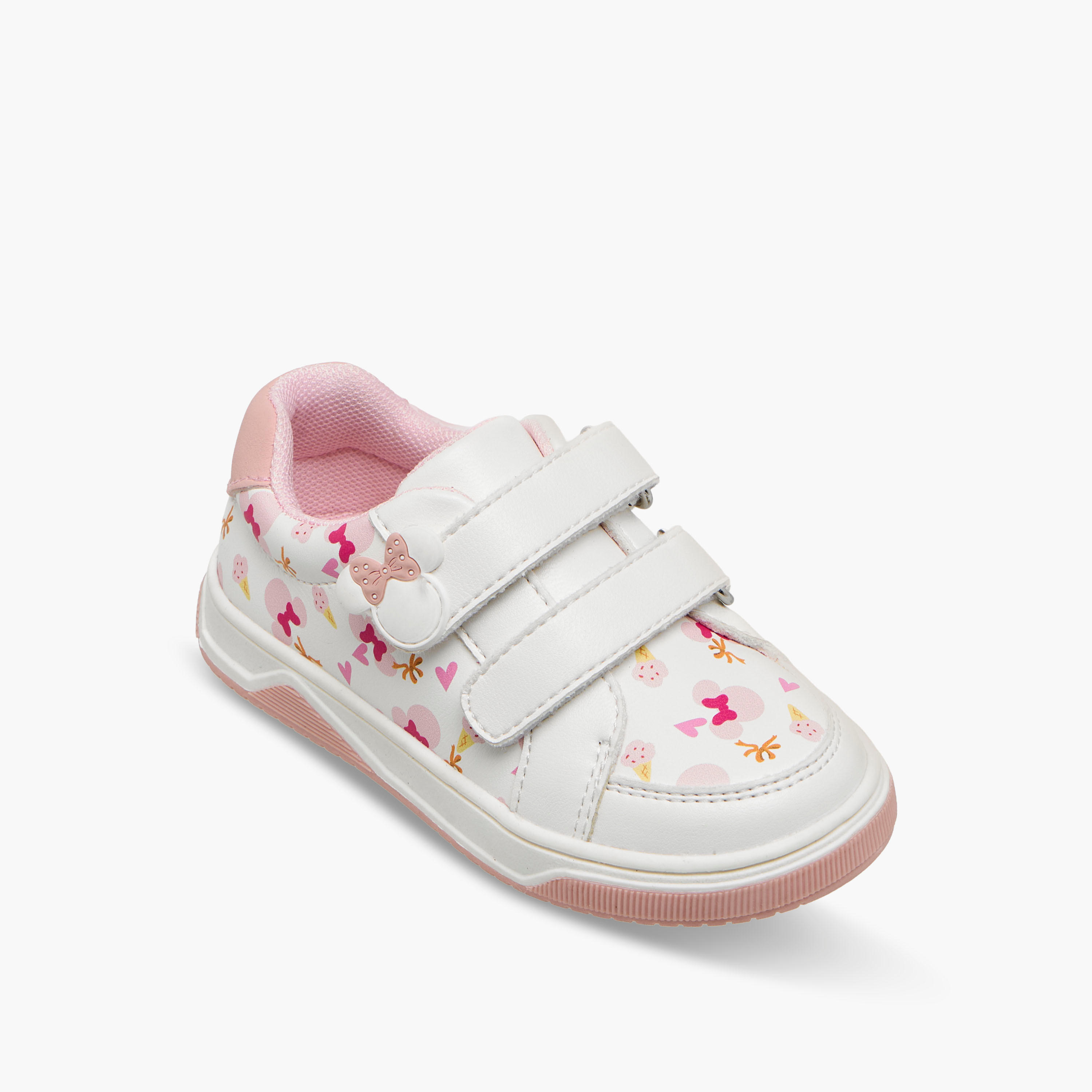 حذاء سنيكرز بشريط إغلاق لاصق وطبعات للبنات من ديزني-girls-shoes-sneakers-image-2