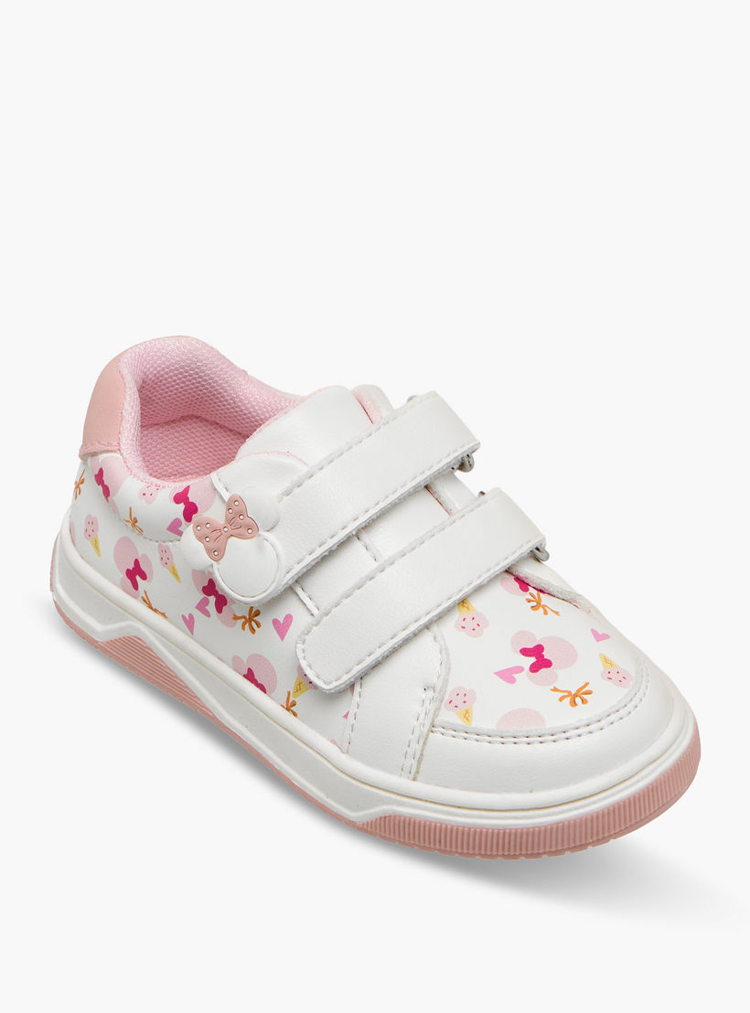 حذاء سنيكرز بشريط إغلاق لاصق وطبعات للبنات من ديزني-girls-shoes-sneakers-image-2