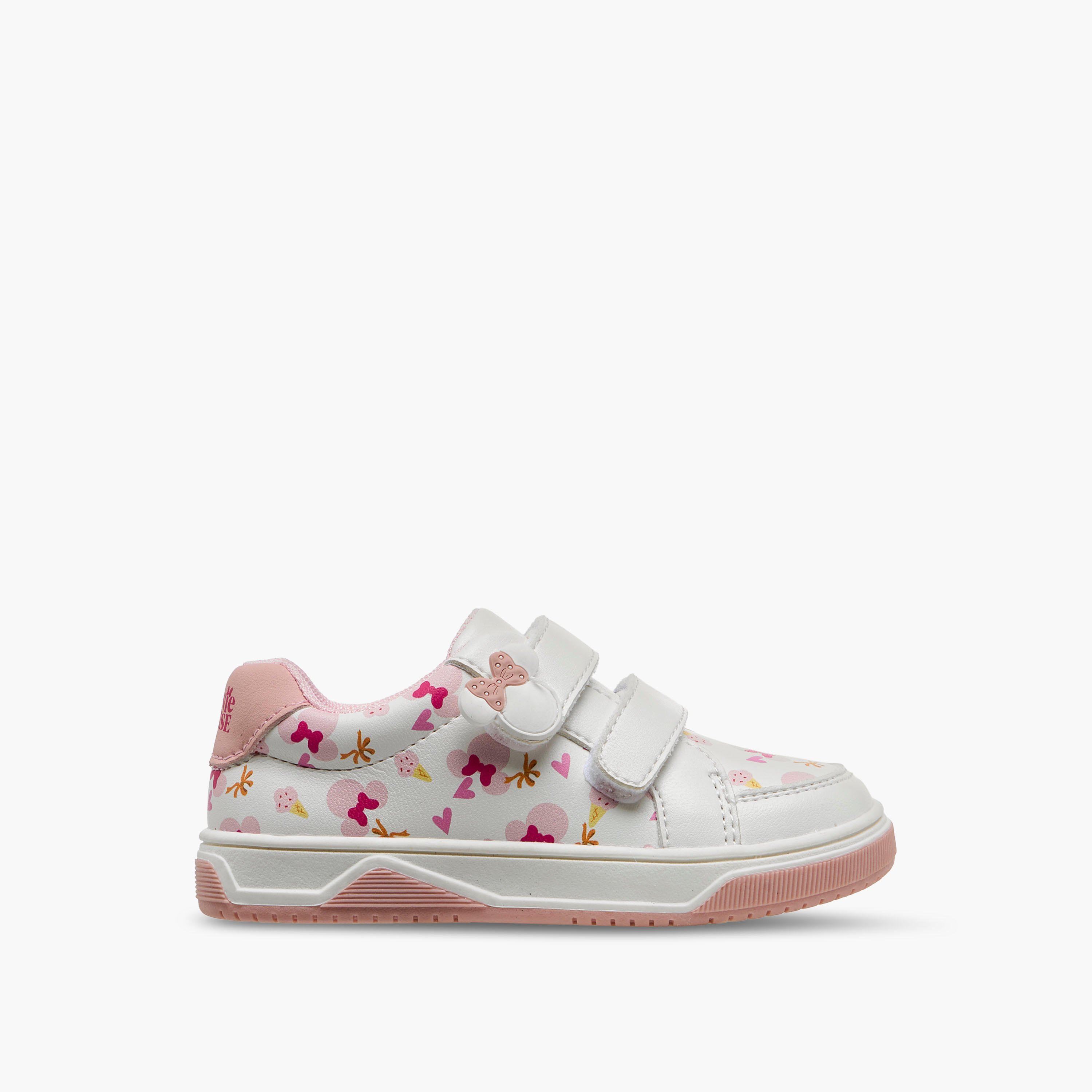 حذاء سنيكرز بشريط إغلاق لاصق وطبعات للبنات من ديزني-girls-shoes-sneakers-image-3