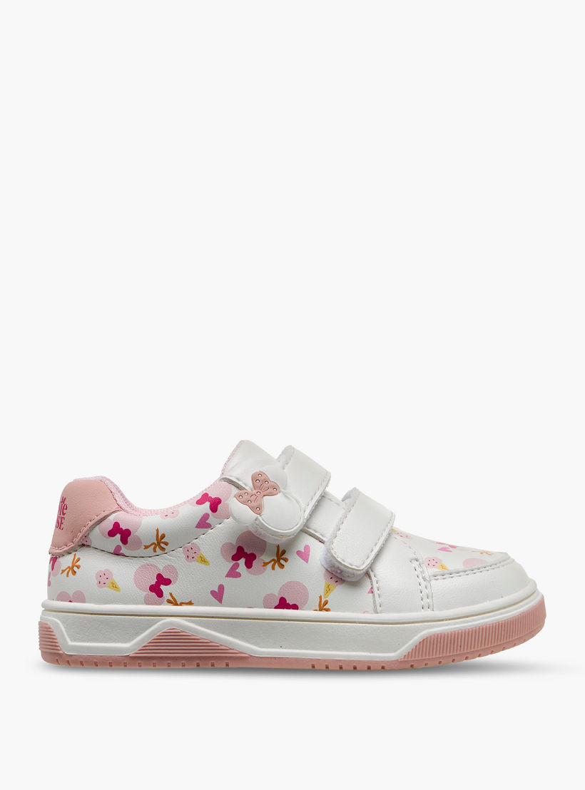 حذاء سنيكرز بشريط إغلاق لاصق وطبعات للبنات من ديزني-girls-shoes-sneakers-image-3