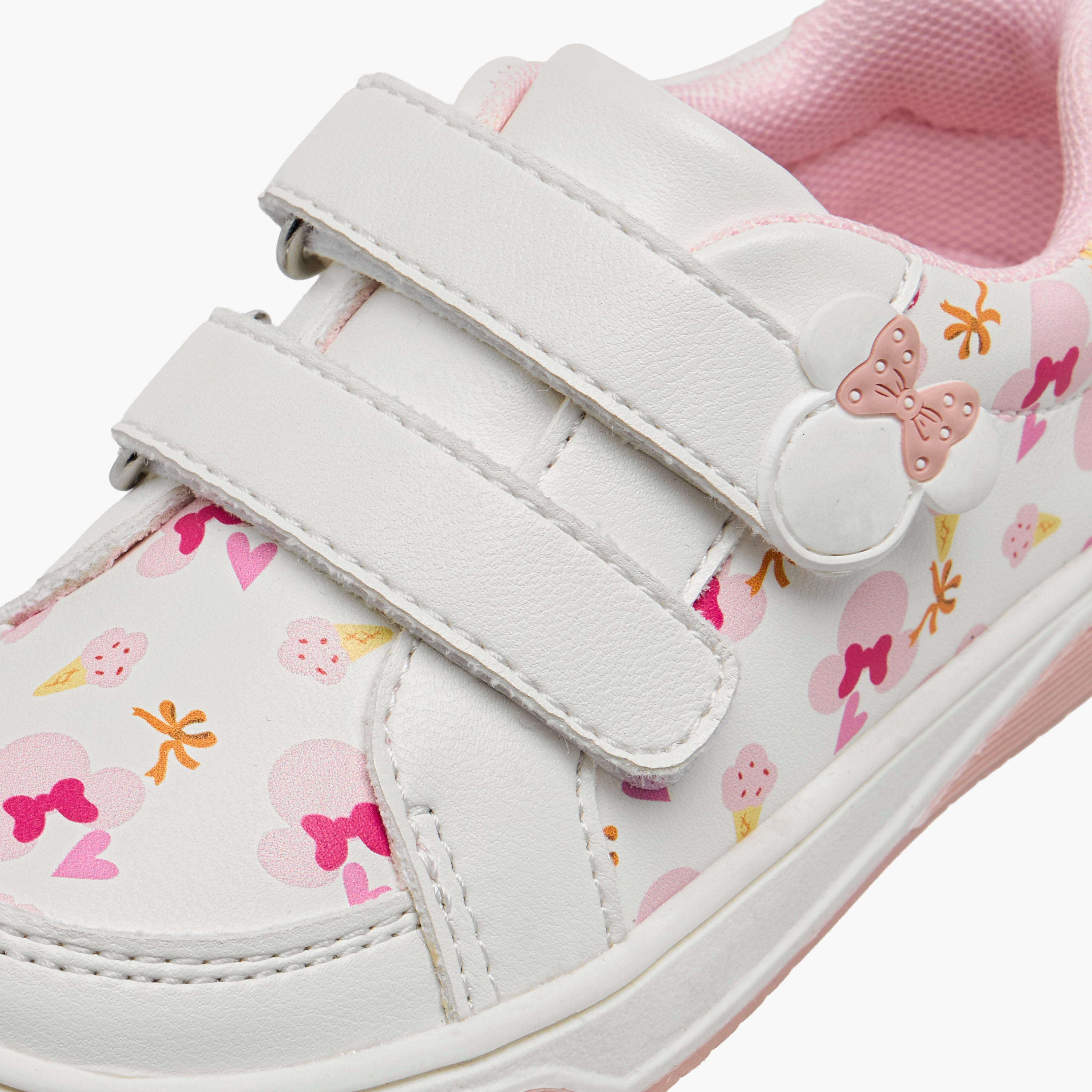 حذاء سنيكرز بشريط إغلاق لاصق وطبعات للبنات من ديزني-girls-shoes-sneakers-image-4