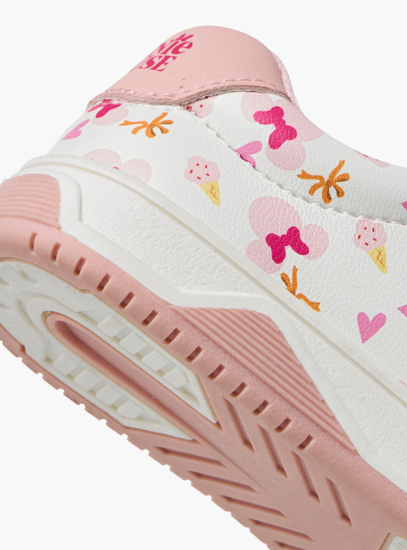 حذاء سنيكرز بشريط إغلاق لاصق وطبعات للبنات من ديزني-girls-shoes-sneakers-image-5