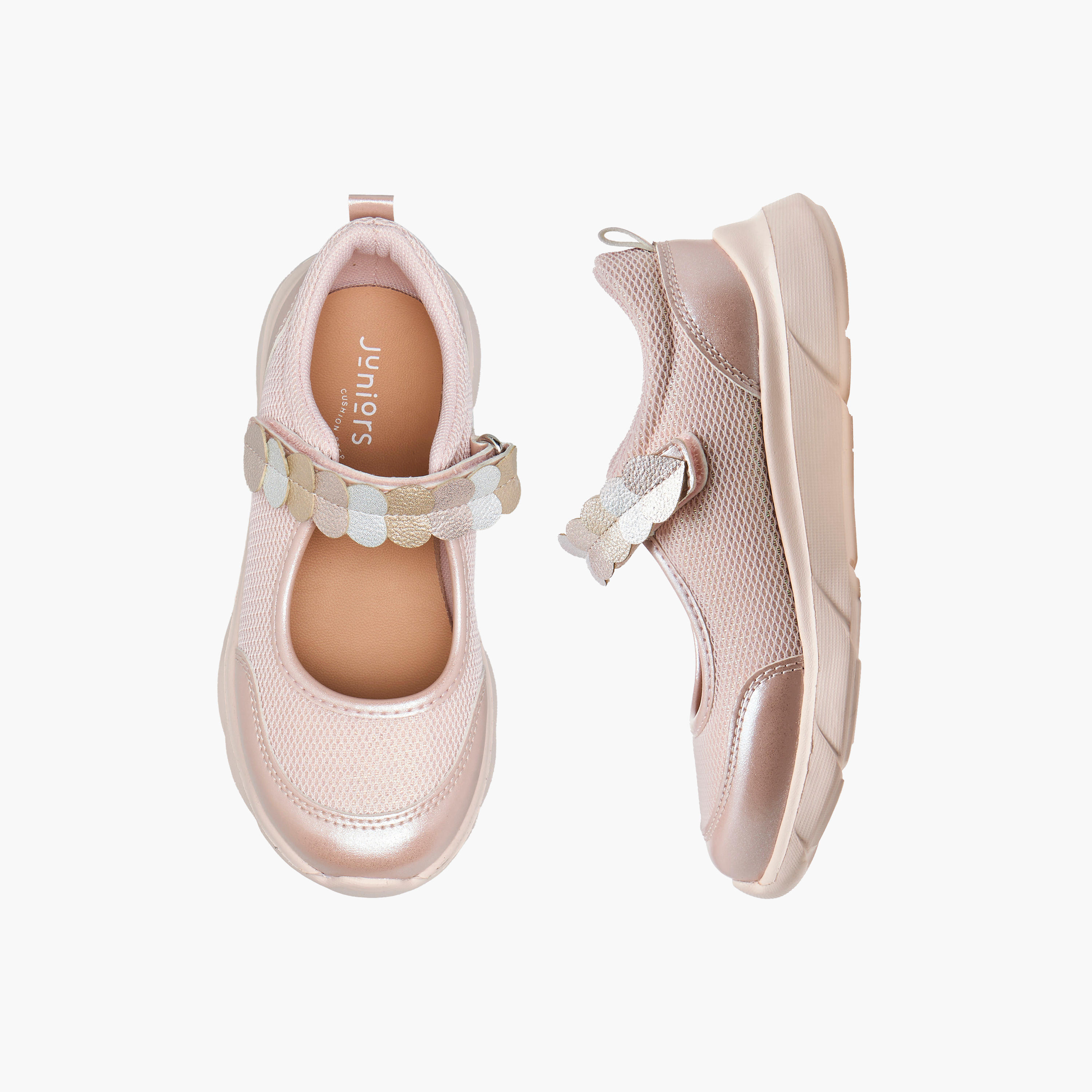 حذاء ماري جين بشريط إغلاق لاصق للبنات من جونيورز-girls-shoes-maryjanes-image-1