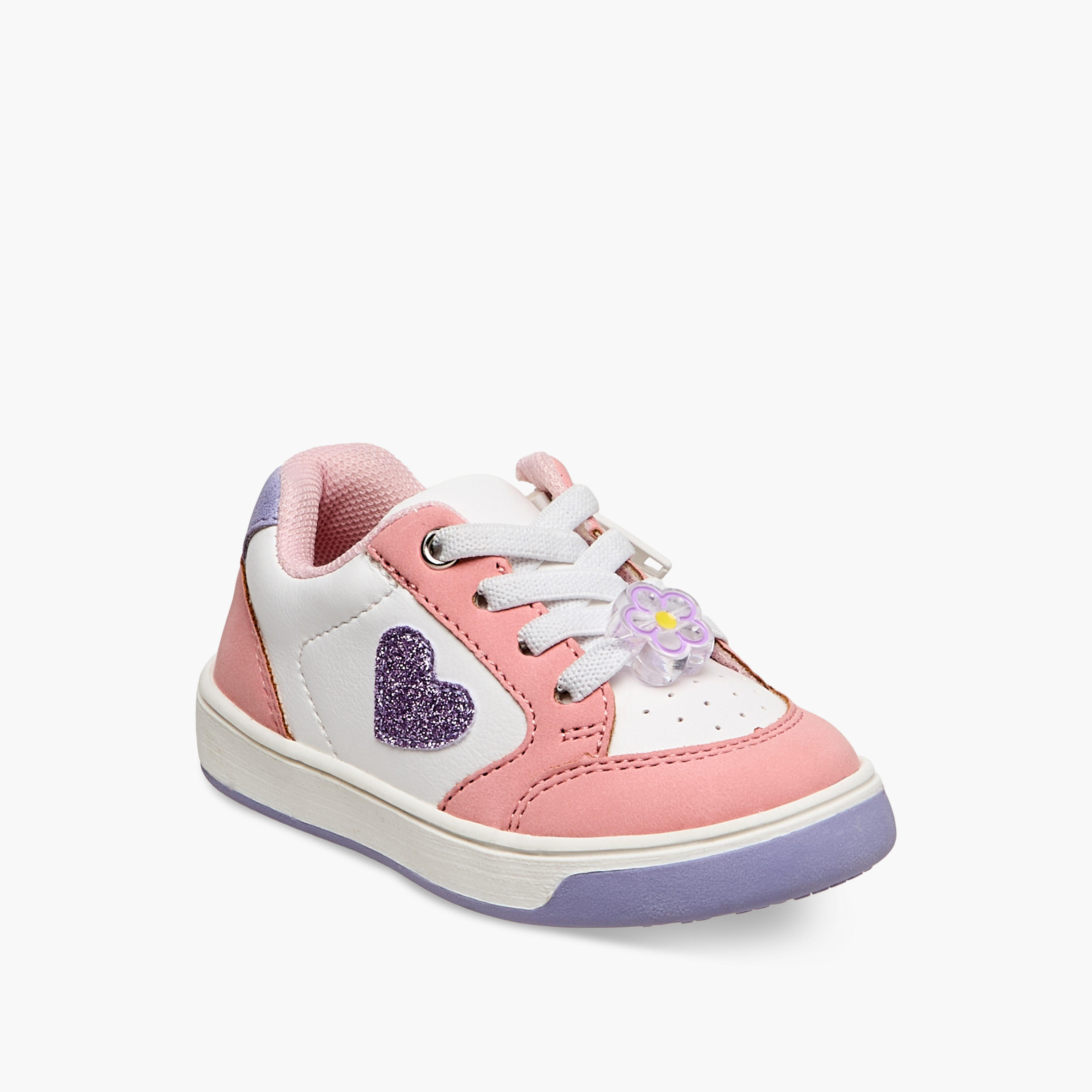حذاء سنيكرز بتفاصيل قلب للبنات من بيرفيت-girls-shoes-sneakers-image-2