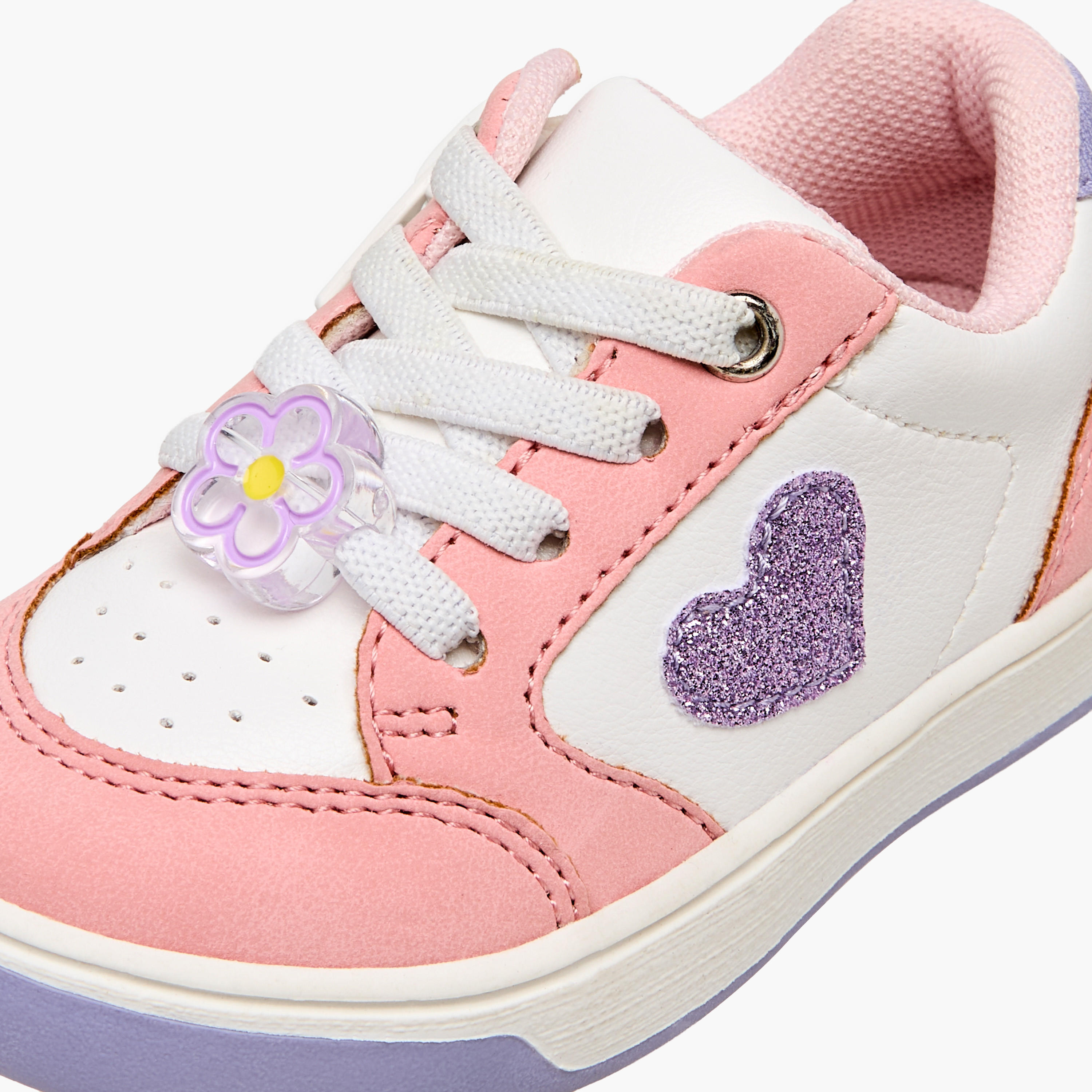 حذاء سنيكرز بتفاصيل قلب للبنات من بيرفيت-girls-shoes-sneakers-image-4