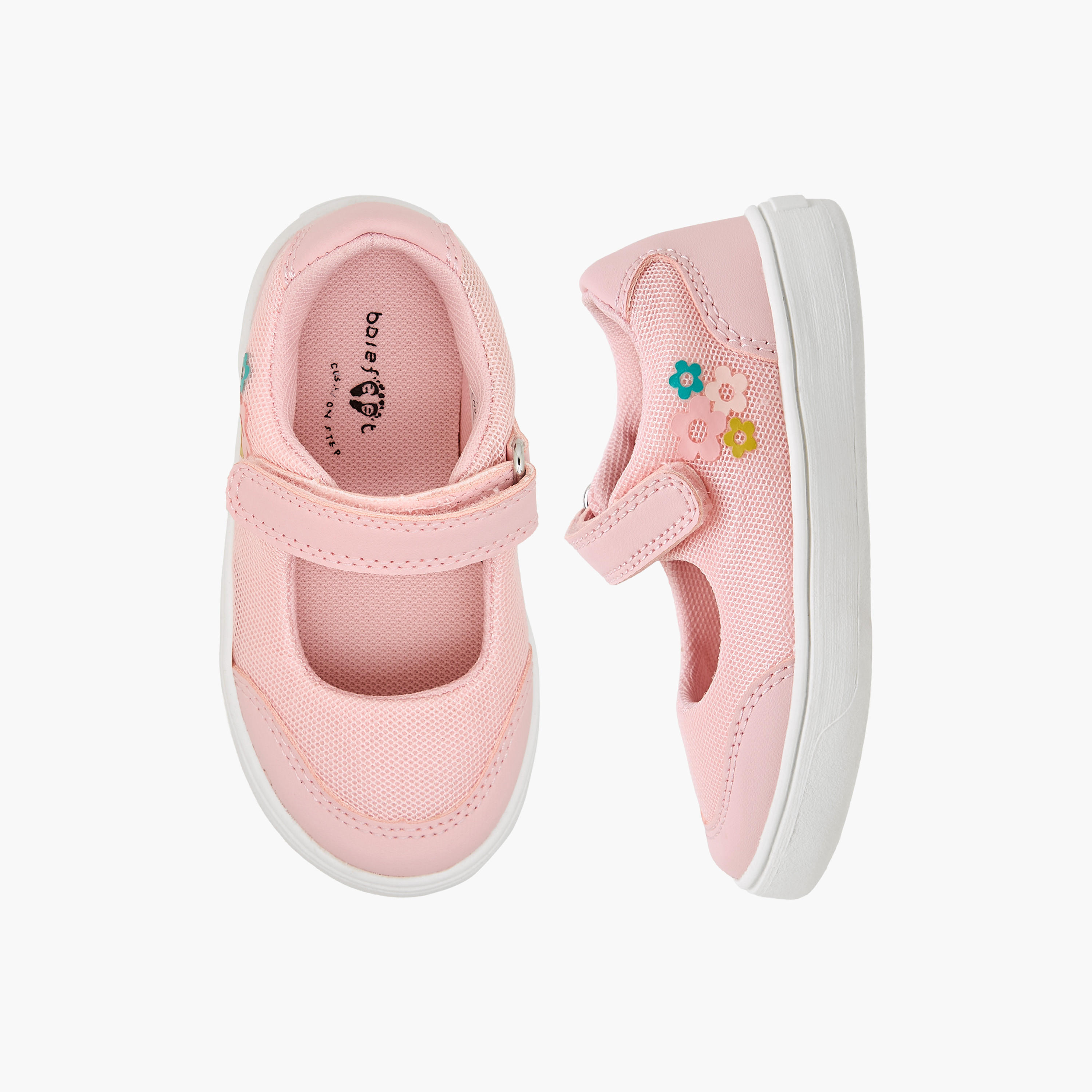 حذاء ماري جين بشريط لاصق للبنات من بيرفيت-girls-shoes-maryjanes-image-1