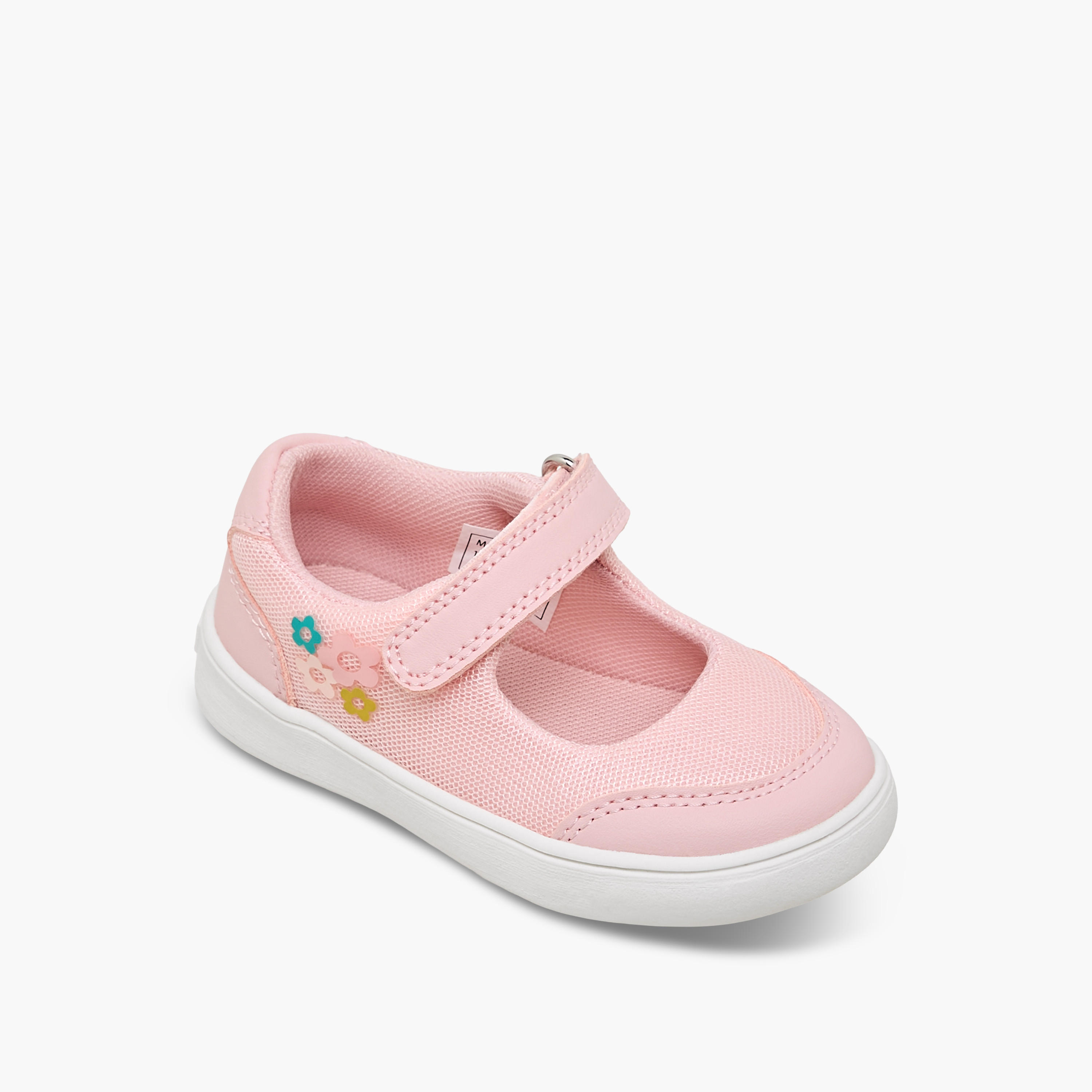 حذاء ماري جين بشريط لاصق للبنات من بيرفيت-girls-shoes-maryjanes-image-2