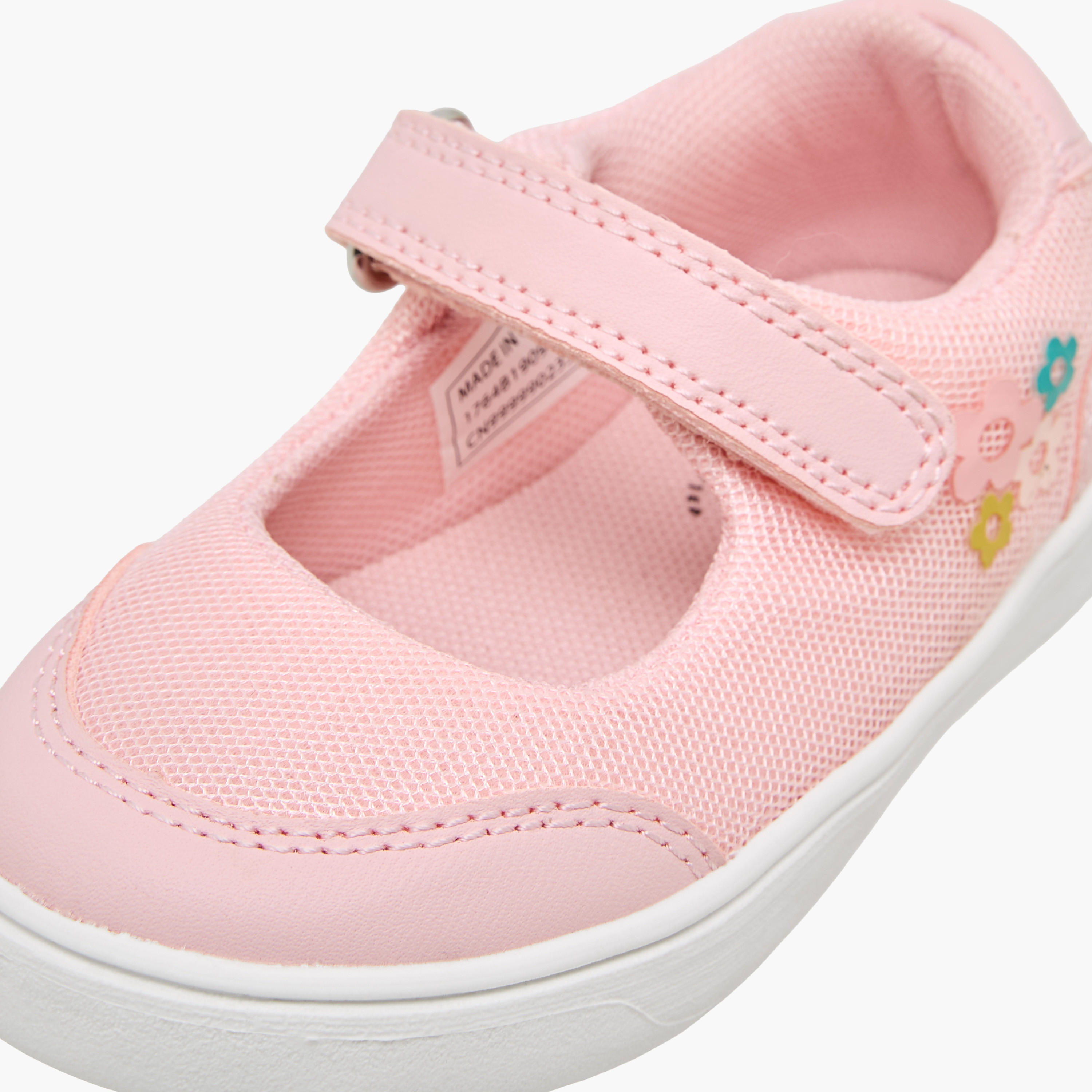 حذاء ماري جين بشريط لاصق للبنات من بيرفيت-girls-shoes-maryjanes-image-4