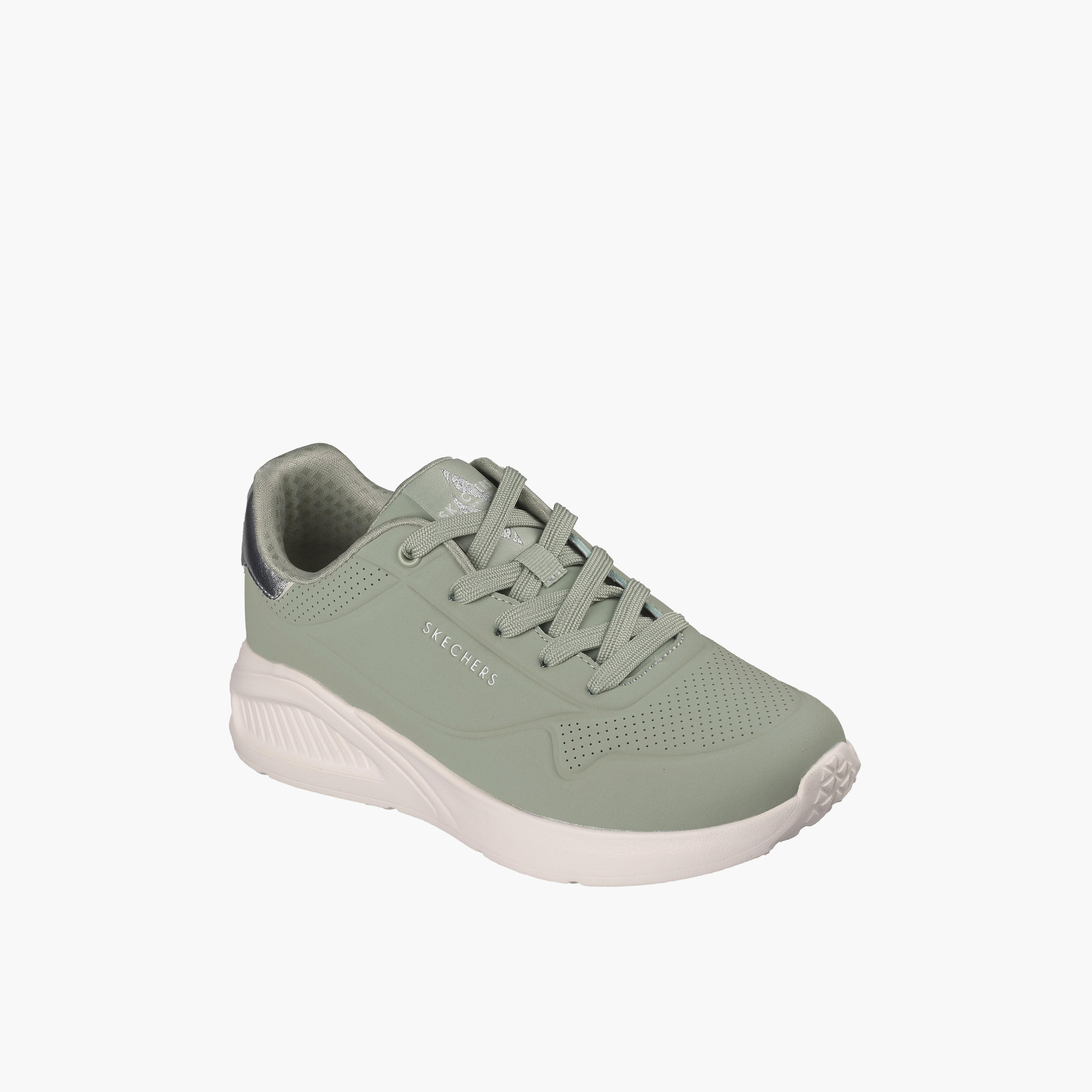 Skechers Women UNO LITE Lace-Up Ankle Sneakers-sports-women-shoes-image-1