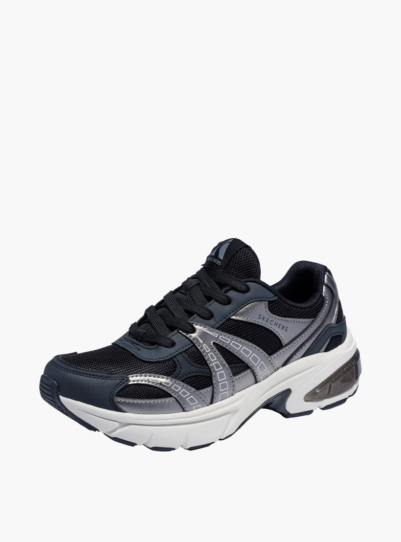 Skechers Women SKECHERS SHADOW Panelled Lace-Up Sports Shoes-women-shoes-sports-image-3