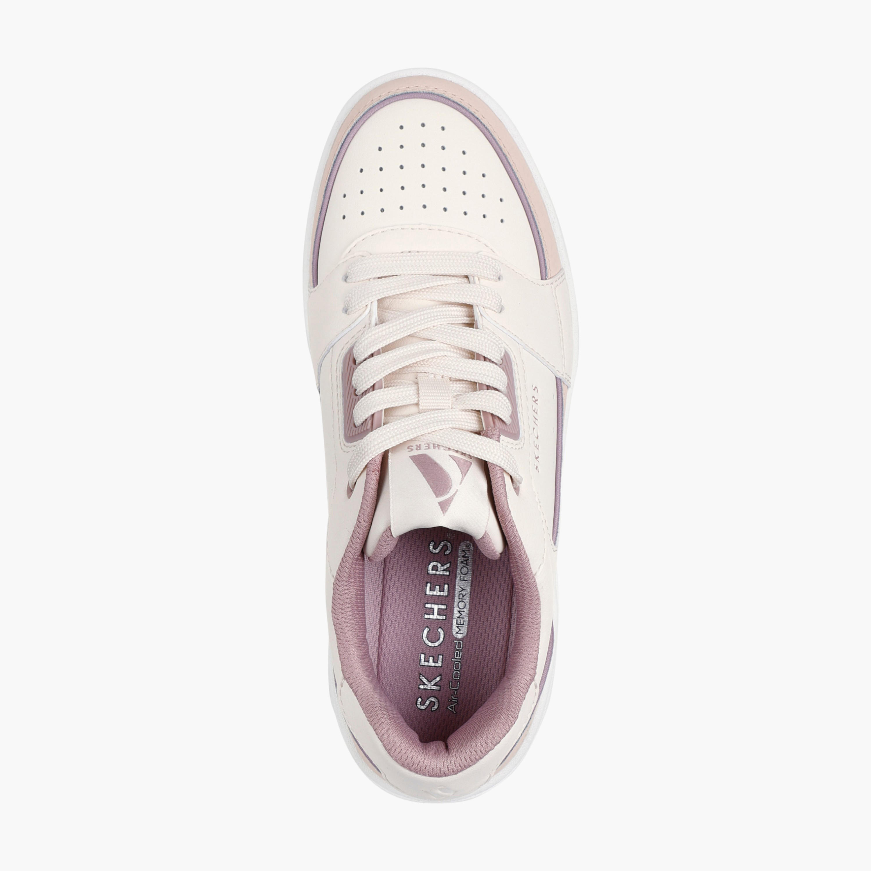 Skechers Women UNO COURT Perforated Lace-Up Sneakers-women-shoes-sneakers-image-2