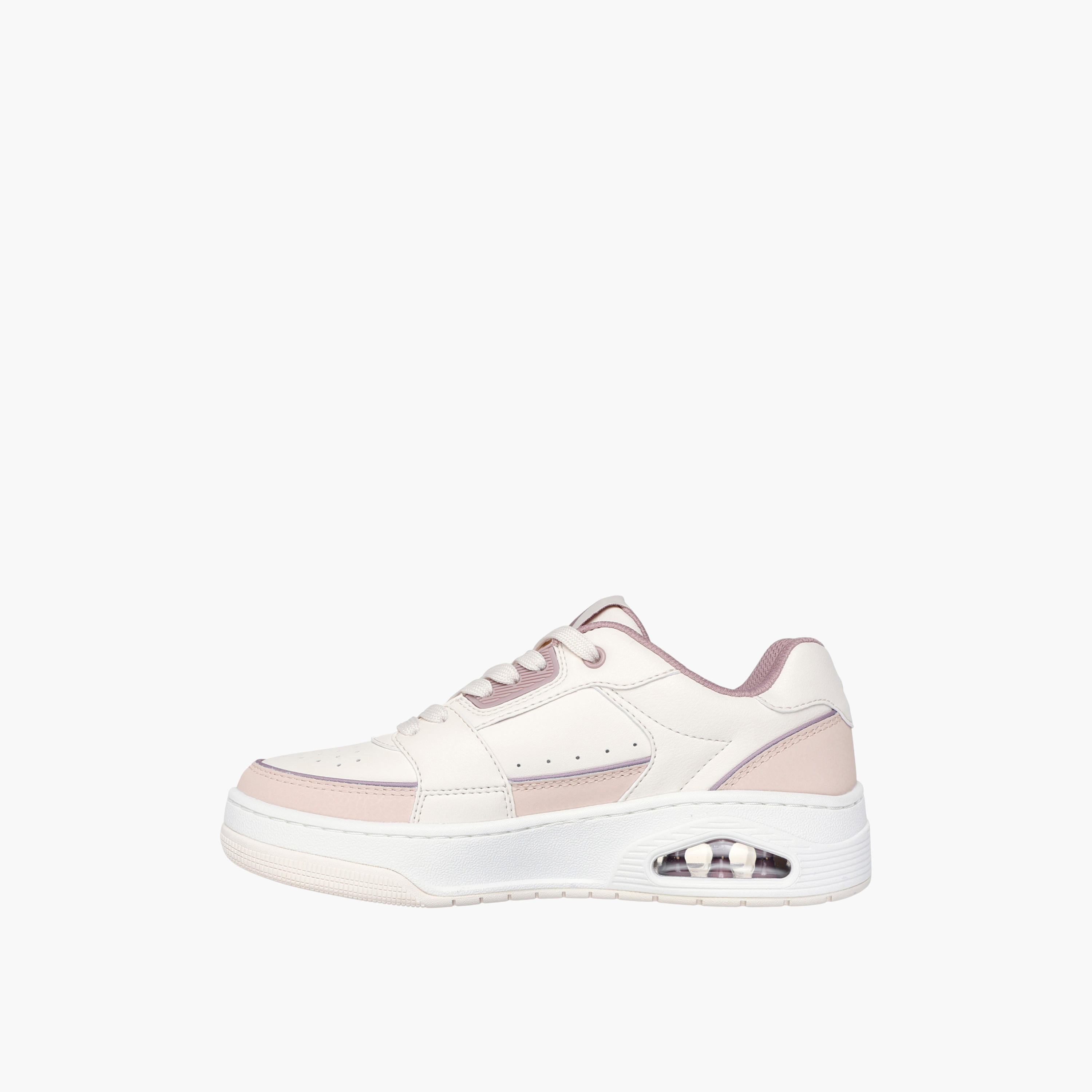 Skechers Women UNO COURT Perforated Lace-Up Sneakers-women-shoes-sneakers-image-4