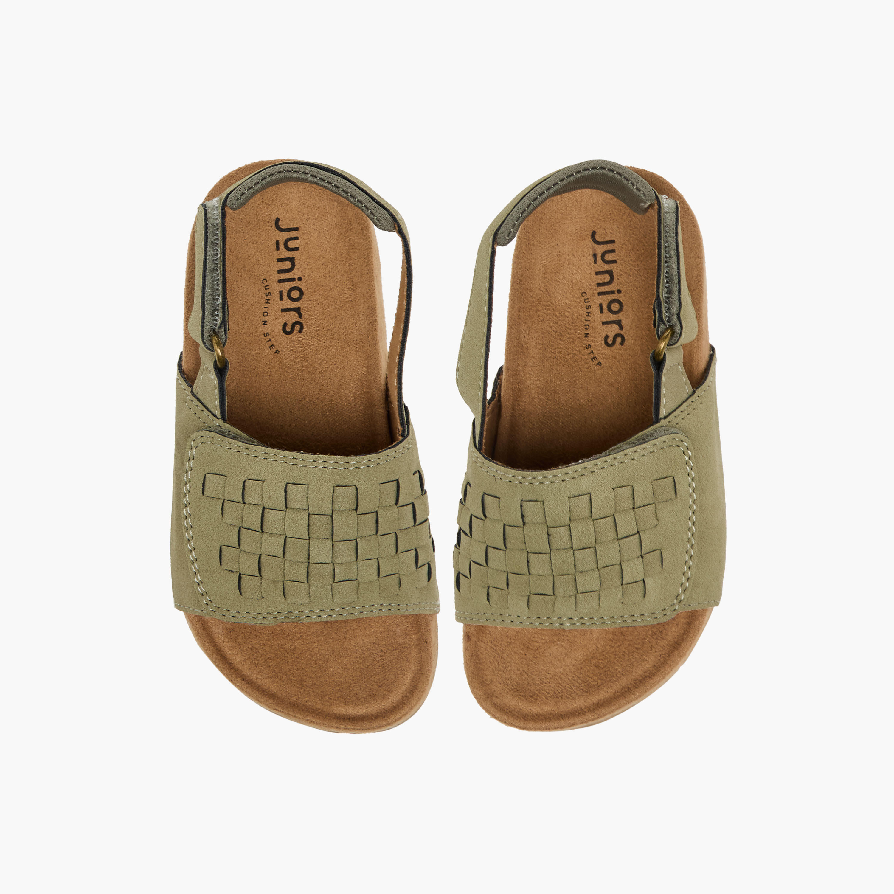 Juniors Boys Weave Detail Hook & Loop Sandals-boys-shoes-sandals-image-1