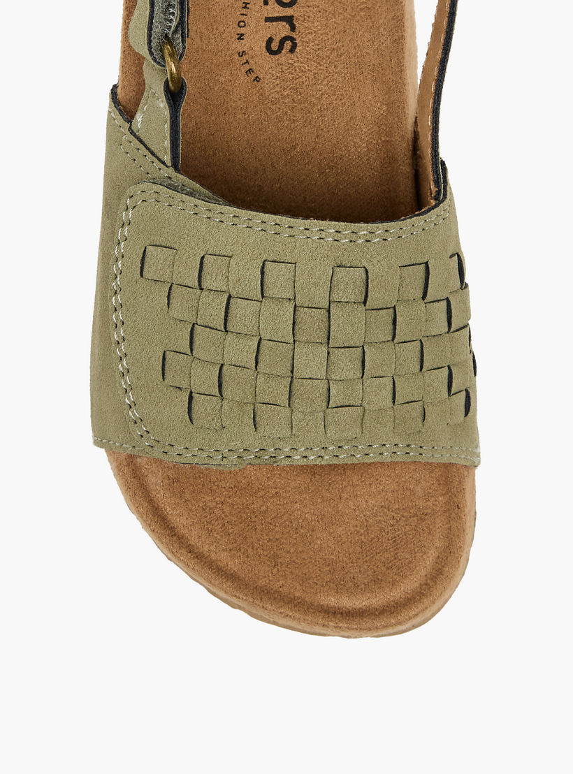 Juniors Boys Weave Detail Hook & Loop Sandals-boys-shoes-sandals-image-3
