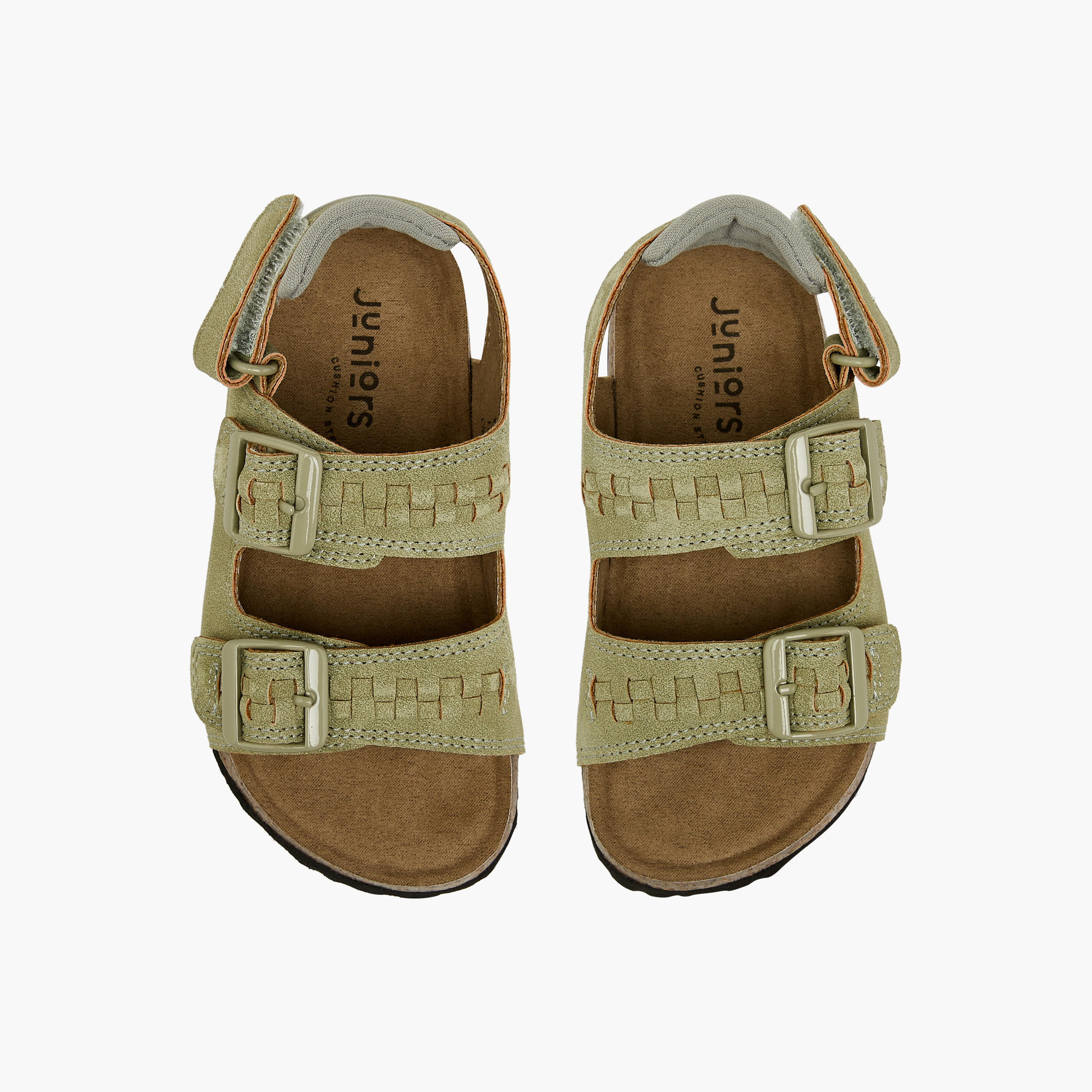صندل بتفاصيل إبزيم وشريط إغلاق لاصق للأولاد من جونيورز-boys-shoes-sandals-image-1