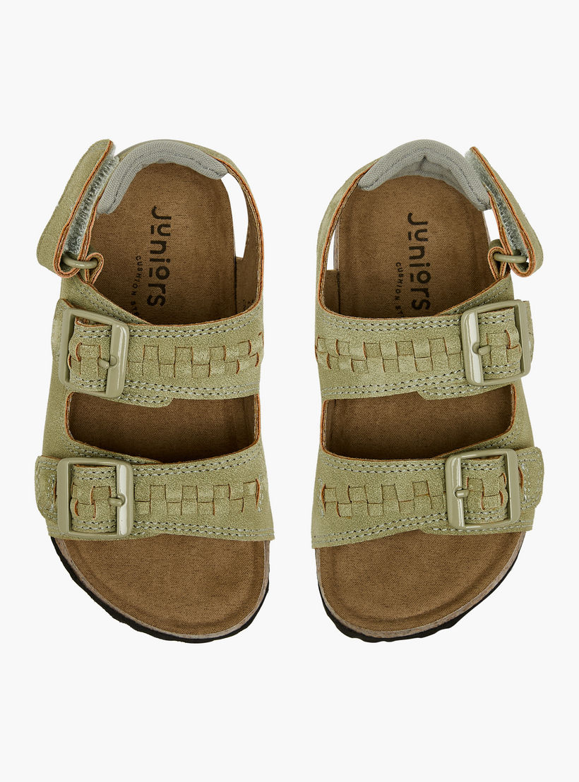 صندل بتفاصيل إبزيم وشريط إغلاق لاصق للأولاد من جونيورز-boys-shoes-sandals-image-1