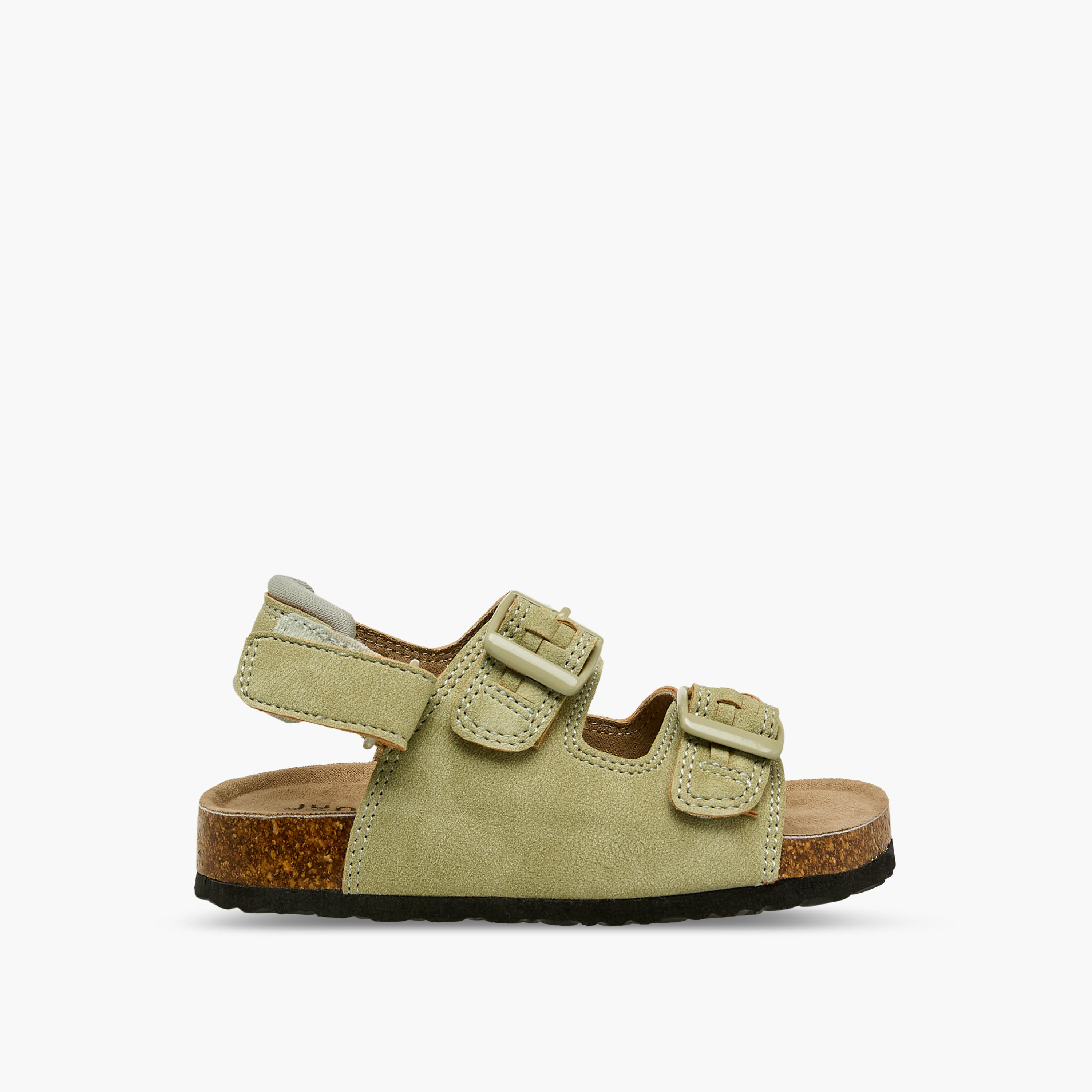 صندل بتفاصيل إبزيم وشريط إغلاق لاصق للأولاد من جونيورز-boys-shoes-sandals-image-2