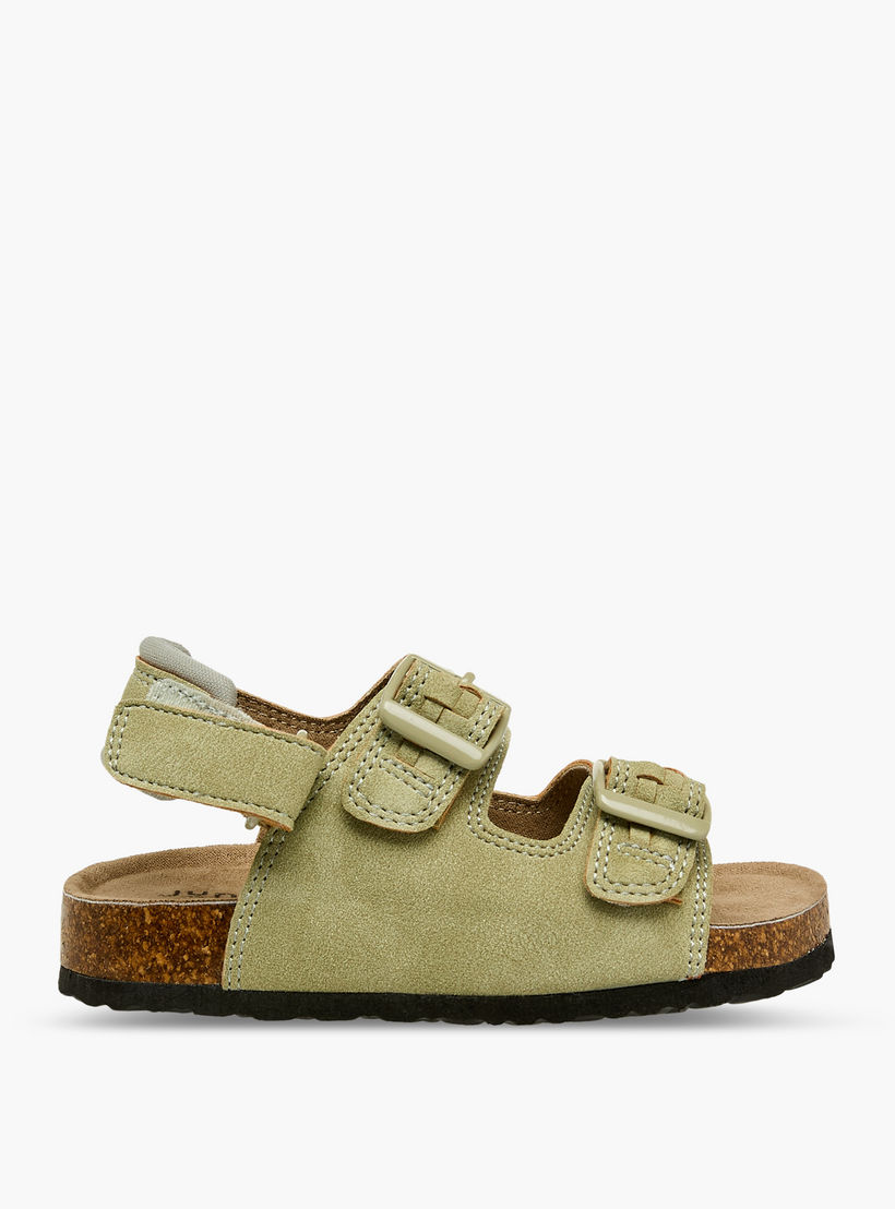 صندل بتفاصيل إبزيم وشريط إغلاق لاصق للأولاد من جونيورز-boys-shoes-sandals-image-2