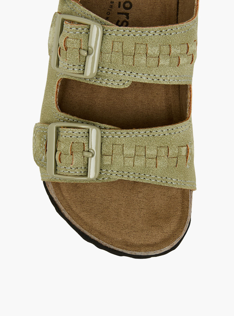 صندل بتفاصيل إبزيم وشريط إغلاق لاصق للأولاد من جونيورز-boys-shoes-sandals-image-3