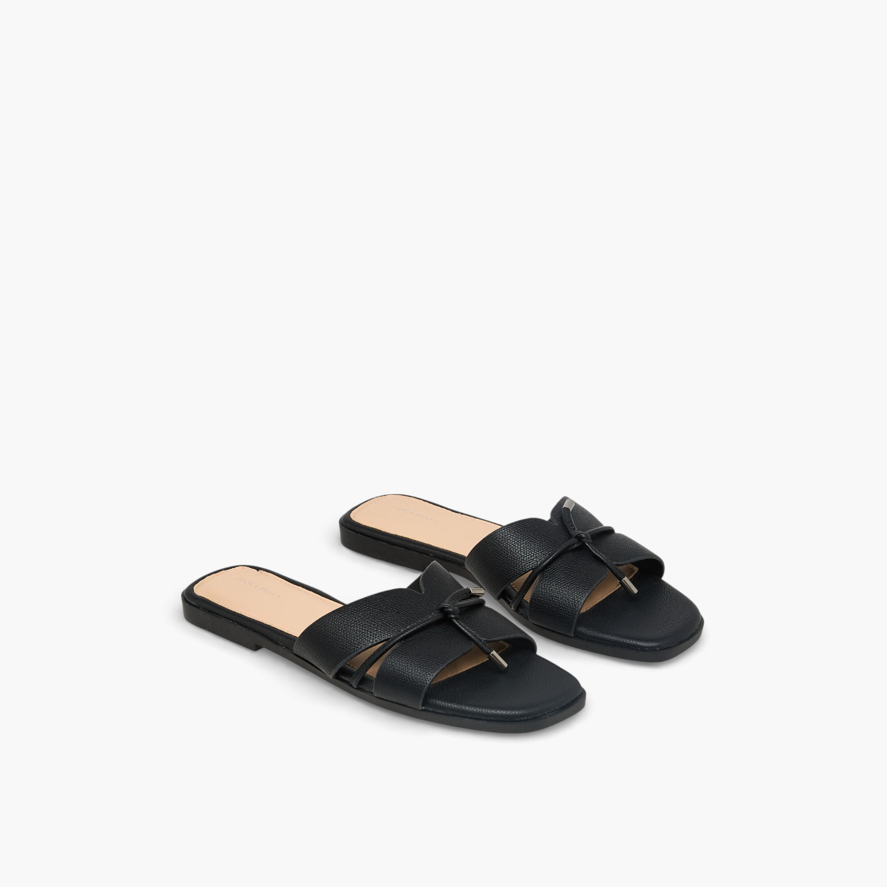 شبشب مزين بشرابة للنساء من فلورا بيلا-women-shoes-flats-sandals-image-1