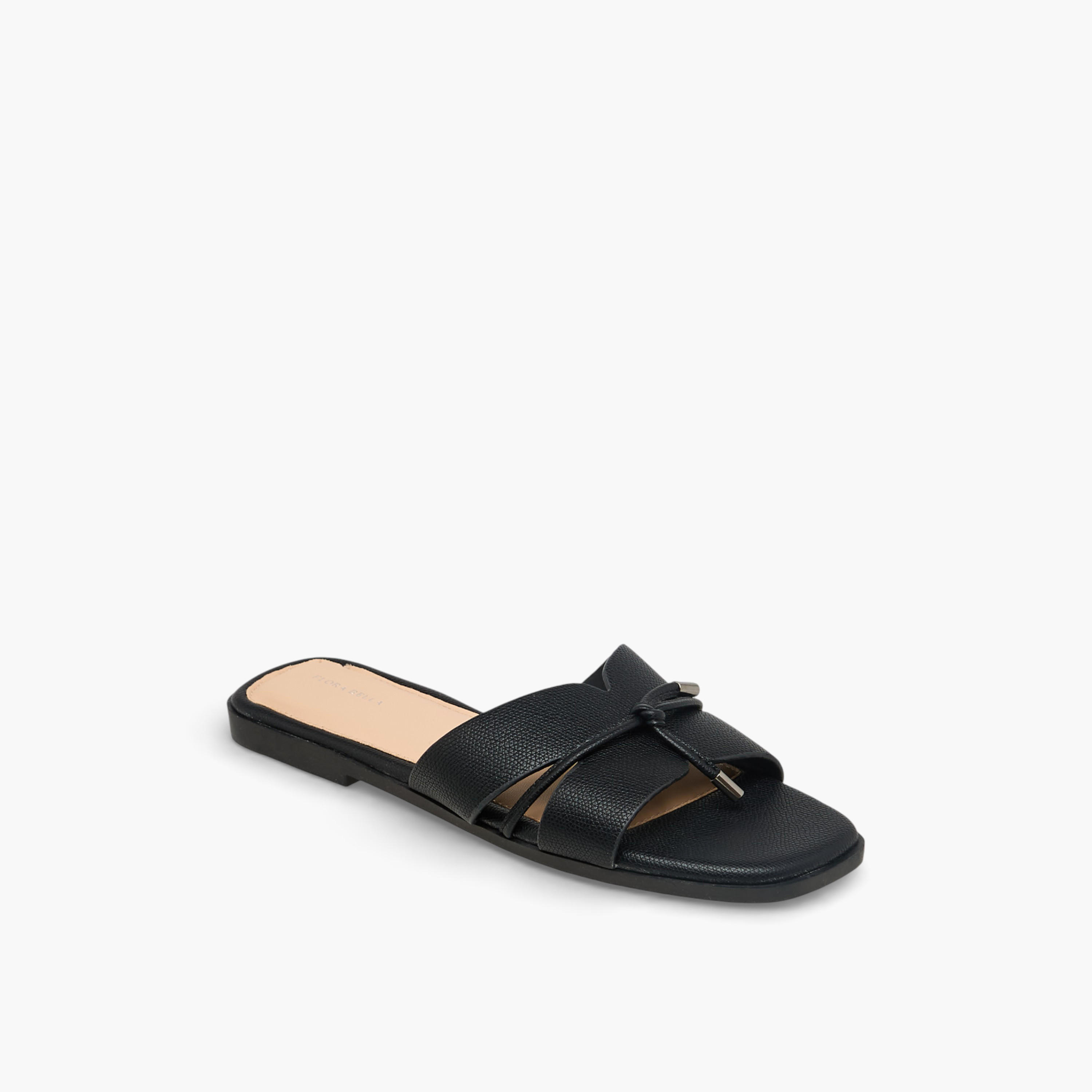 شبشب مزين بشرابة للنساء من فلورا بيلا-women-shoes-flats-sandals-image-2
