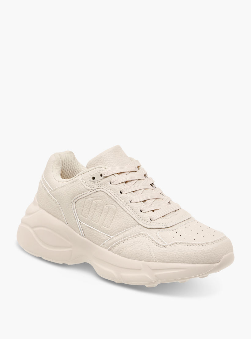 Missy Monogram Embossed Sneakers with Lace-Up Closure-women-shoes-sneakers-image-3