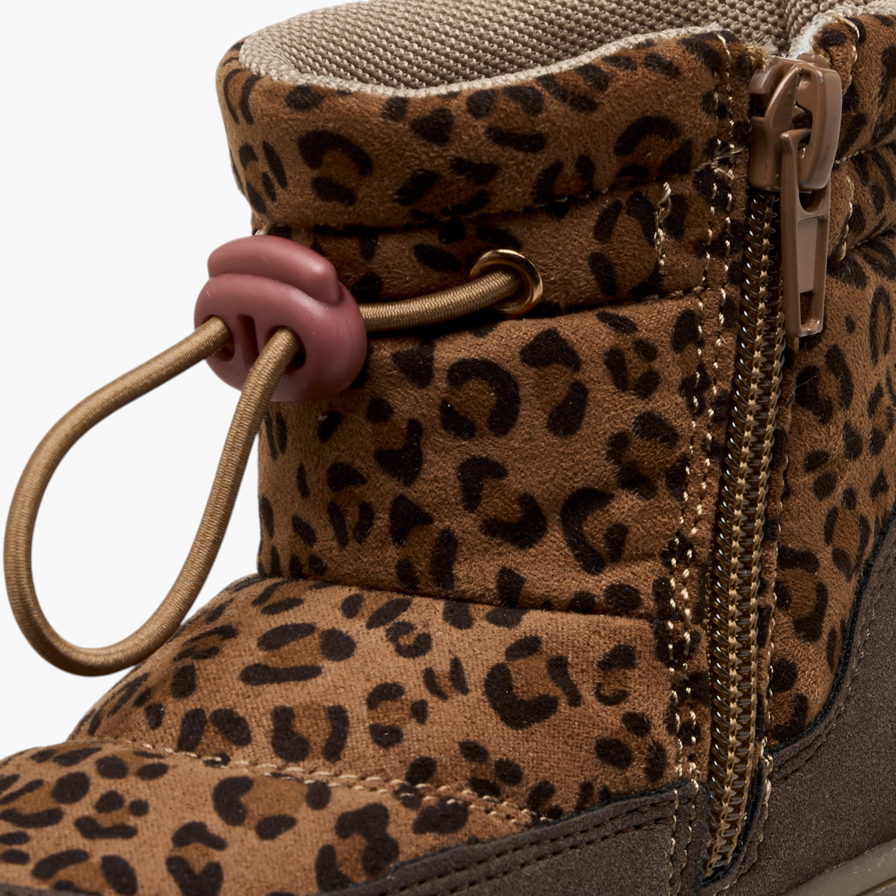 بوت بطول الكاحل وسحاب إغلاق وطبعات حيوانات من بيرفيت-girls-shoes-boots-image-6