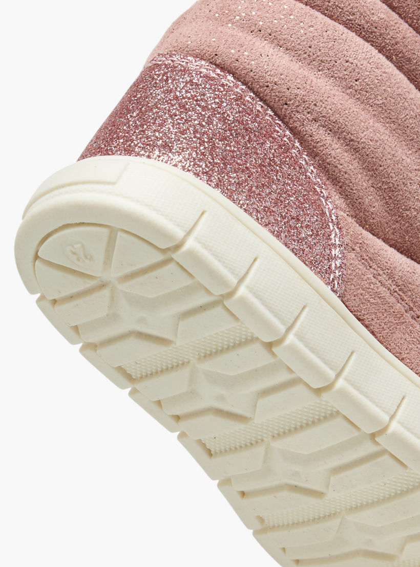 Barefeet Panelled Ankle Boots with Zip Closure-girls-shoes-boots-image-4