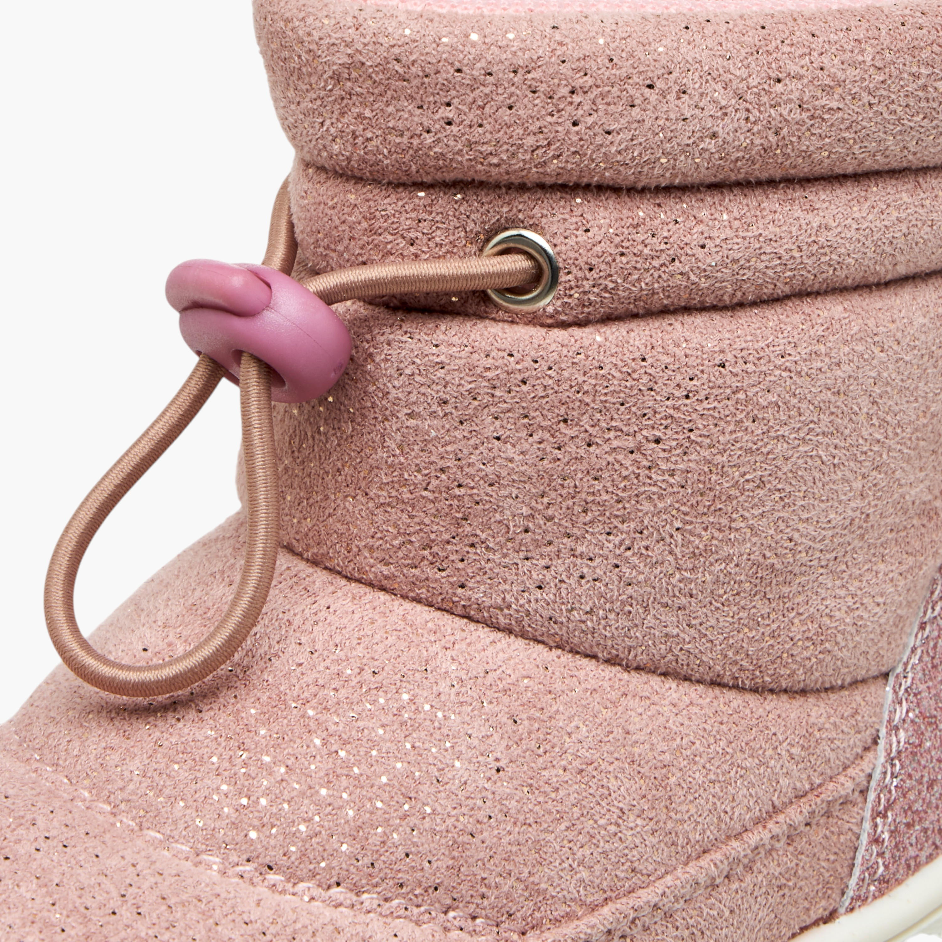 Barefeet Panelled Ankle Boots with Zip Closure-girls-shoes-boots-image-6